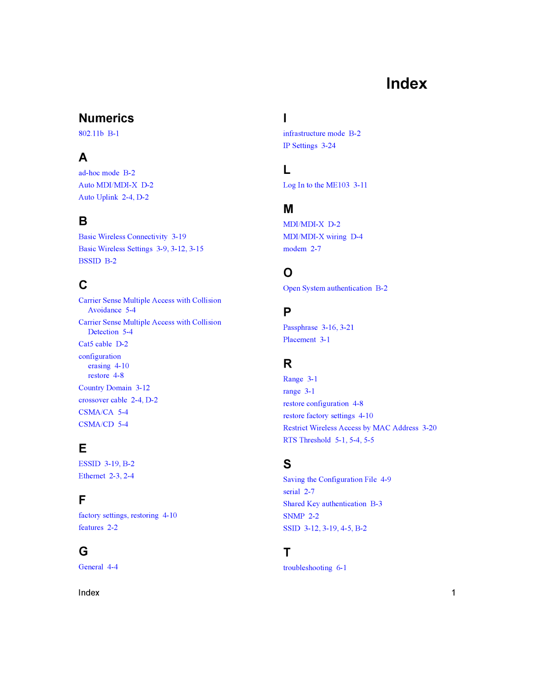 NETGEAR WG302 manual Index, Numerics 