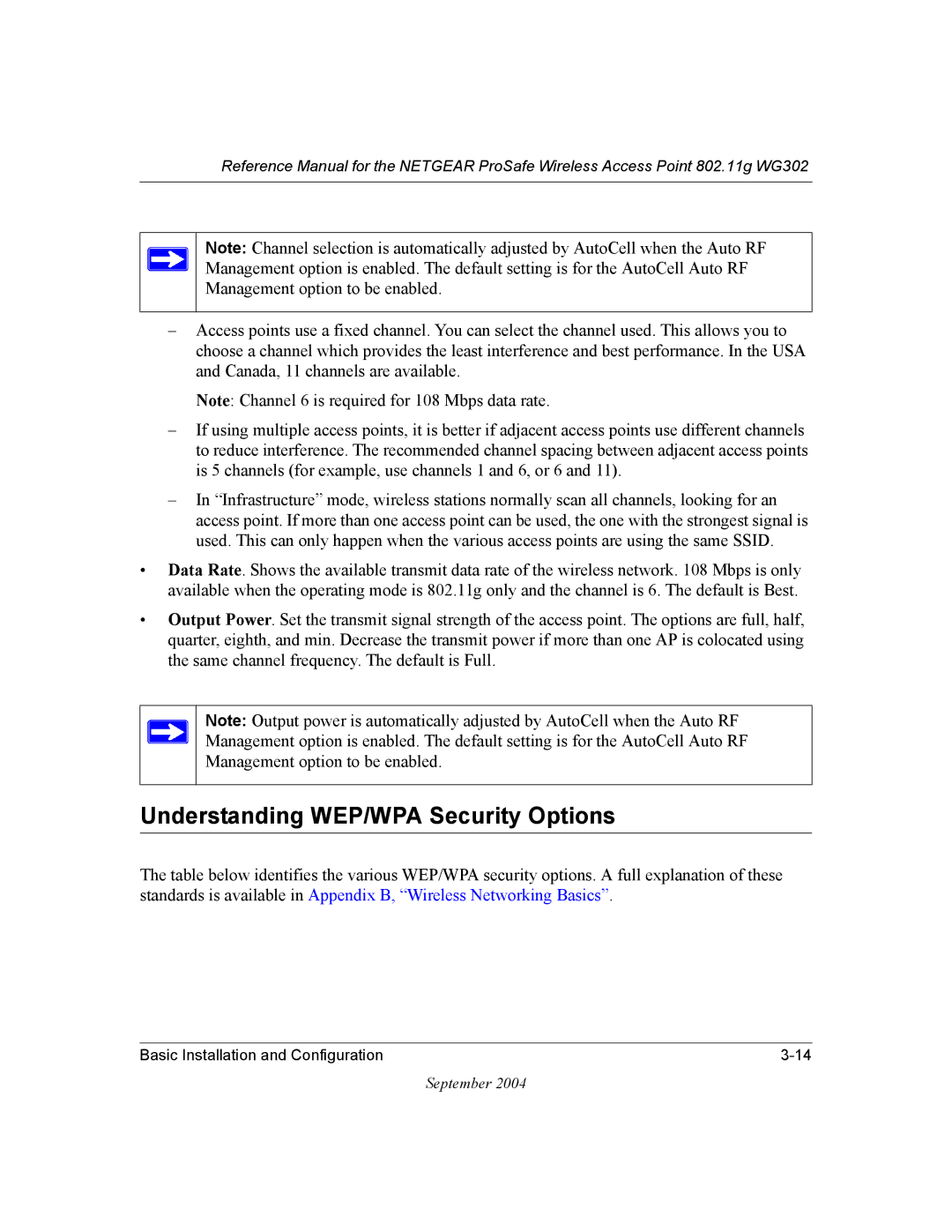 NETGEAR WG302 manual Understanding WEP/WPA Security Options 