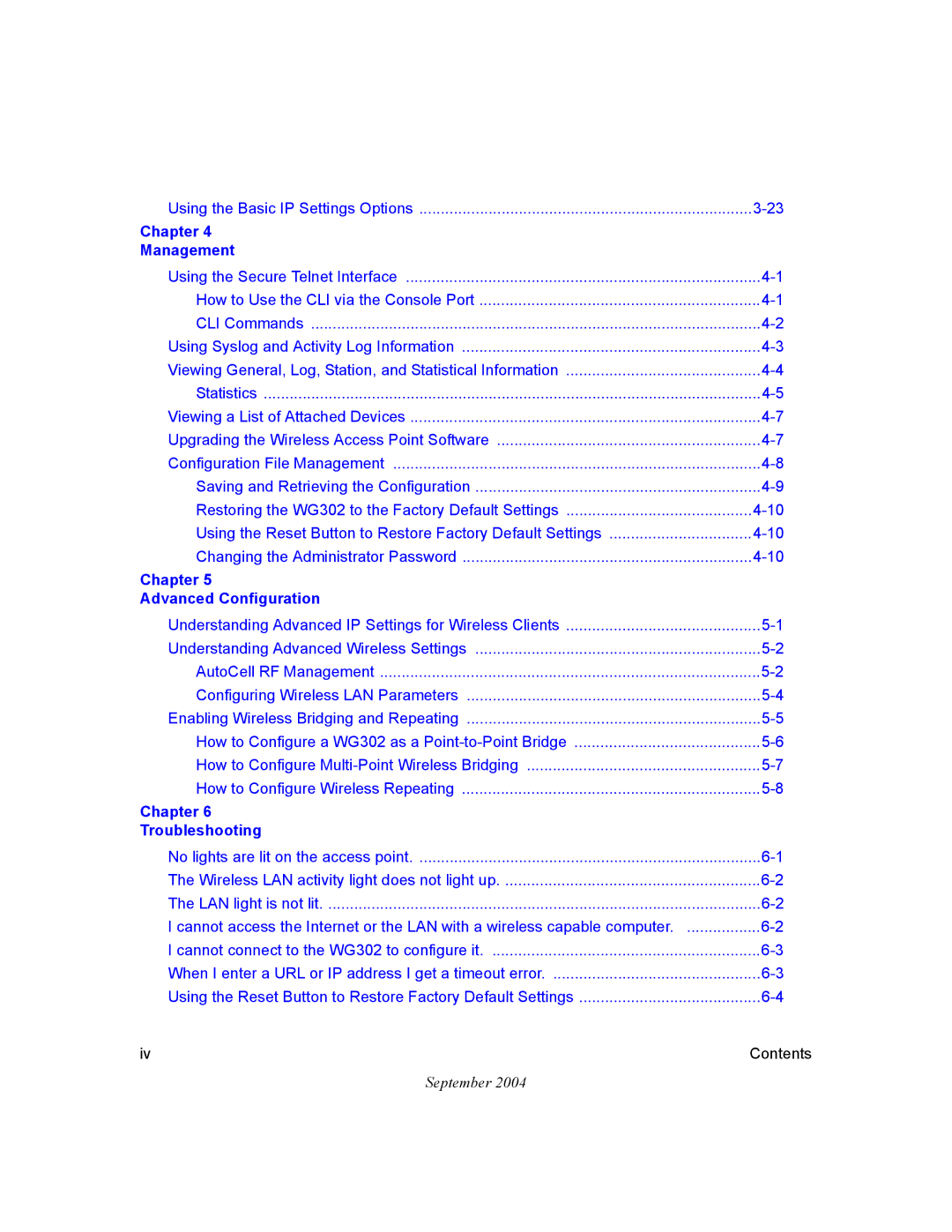 NETGEAR WG302 manual Chapter Management 