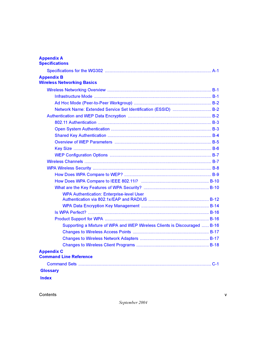 NETGEAR WG302 manual Appendix a Specifications 