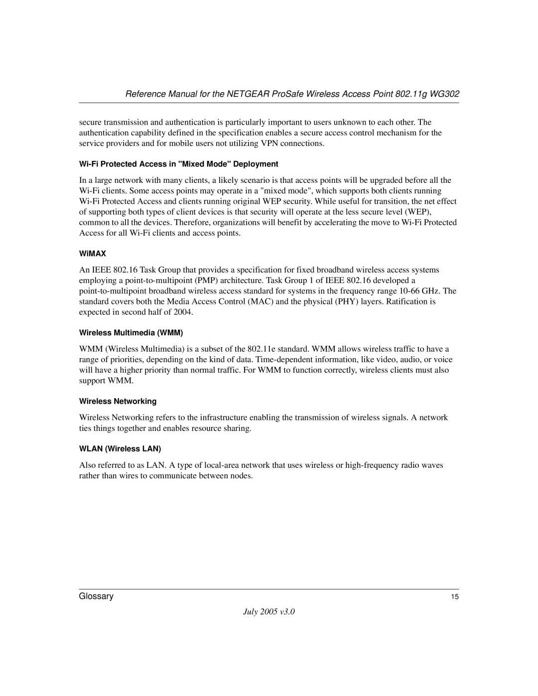 NETGEAR WG302NA manual Wi-Fi Protected Access in Mixed Mode Deployment 