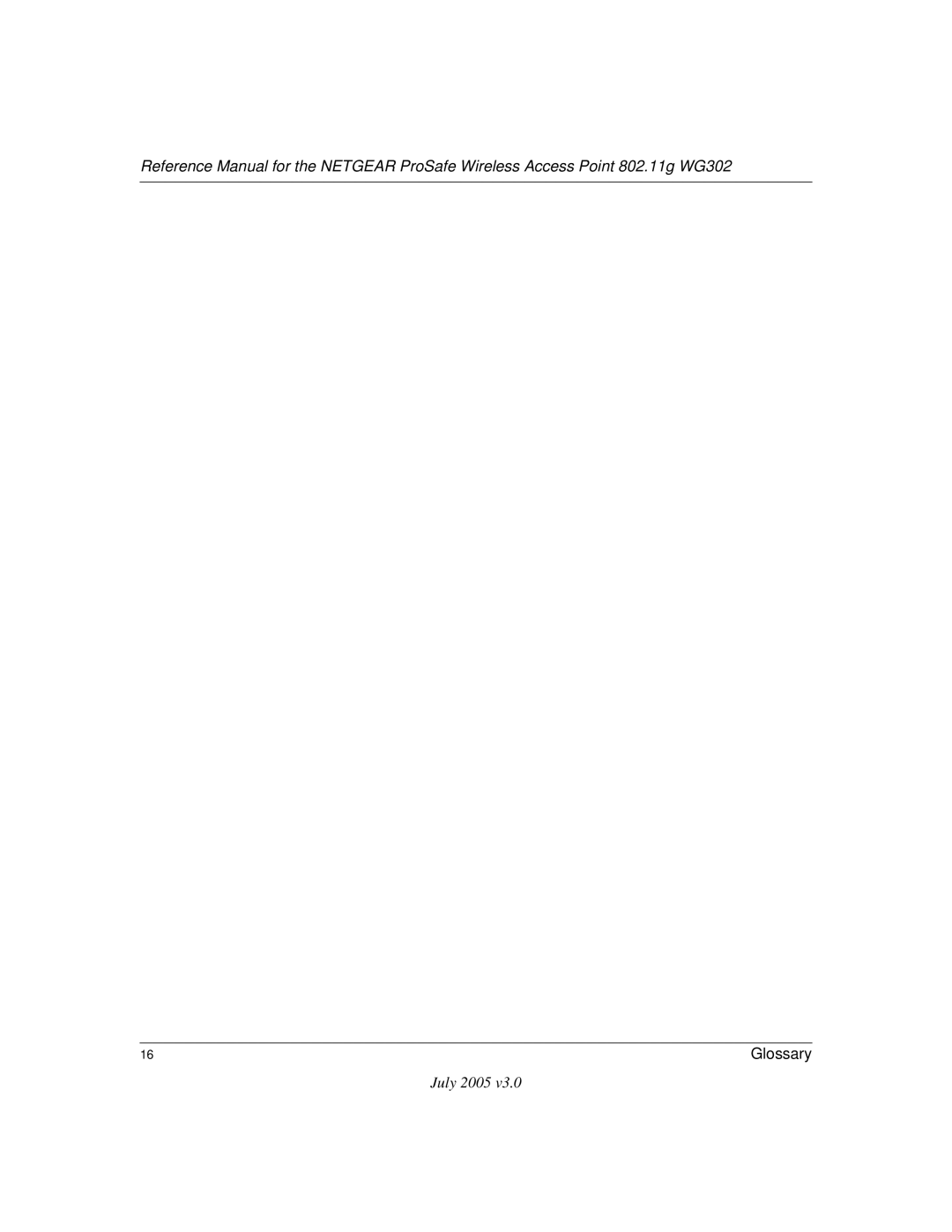 NETGEAR WG302NA manual Glossary 