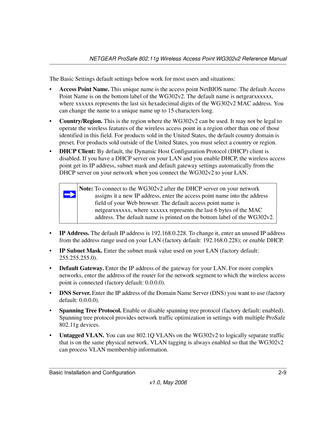 NETGEAR WG302v2 manual V1.0, May 