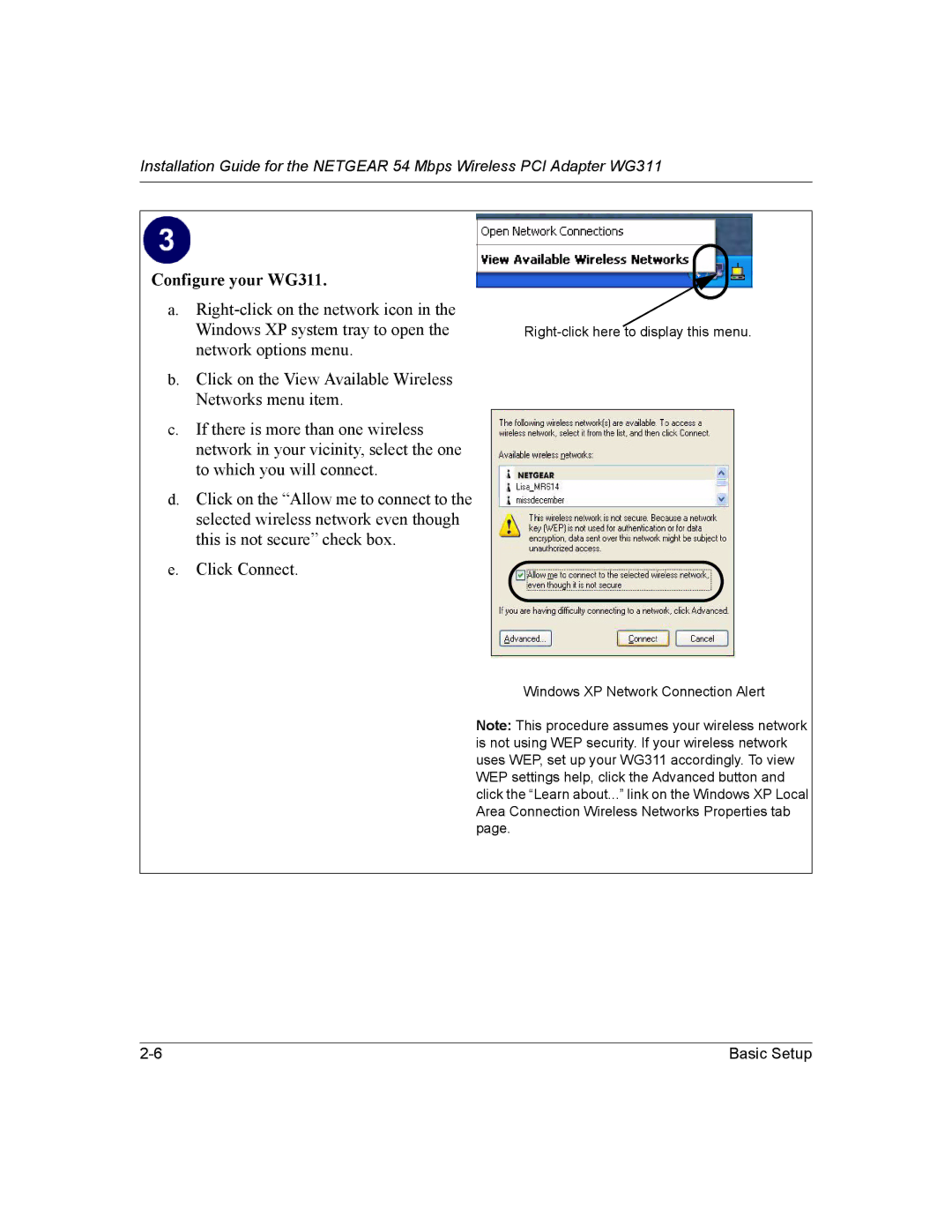 NETGEAR manual Configure your WG311 