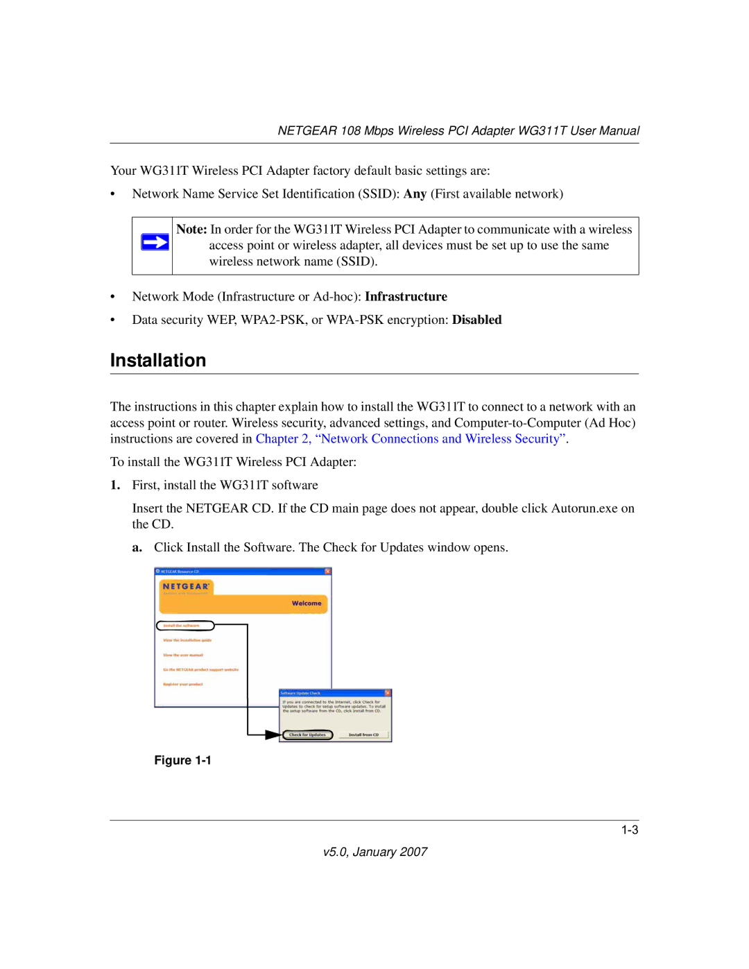 NETGEAR WG311T user manual Installation 