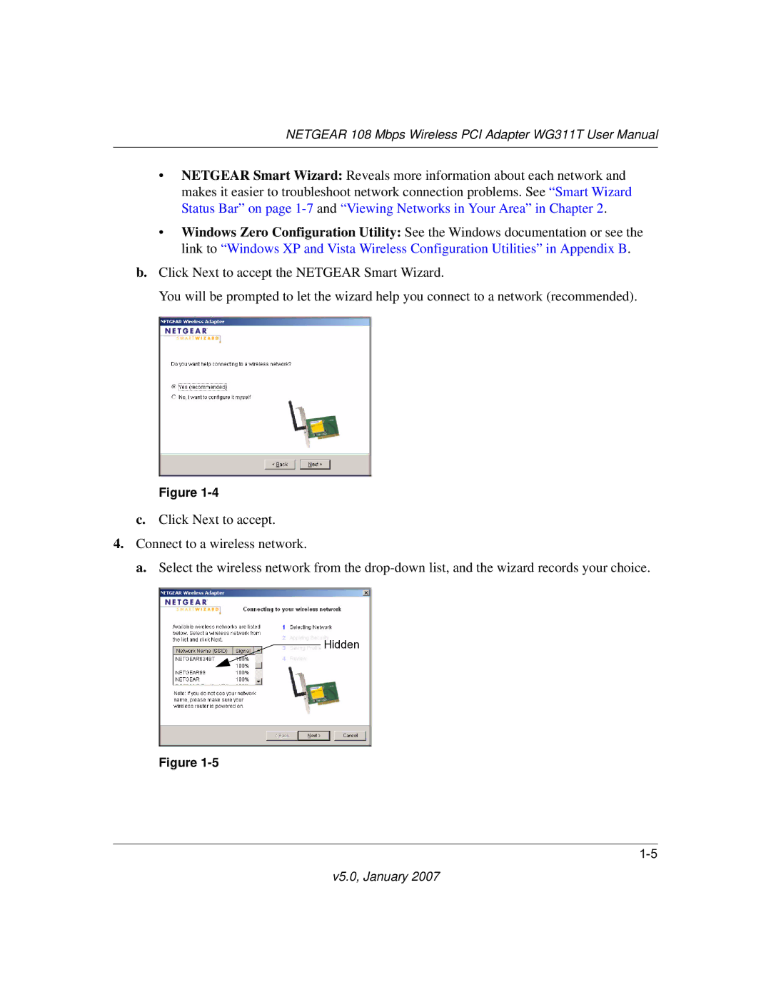 NETGEAR WG311T user manual Hidden 