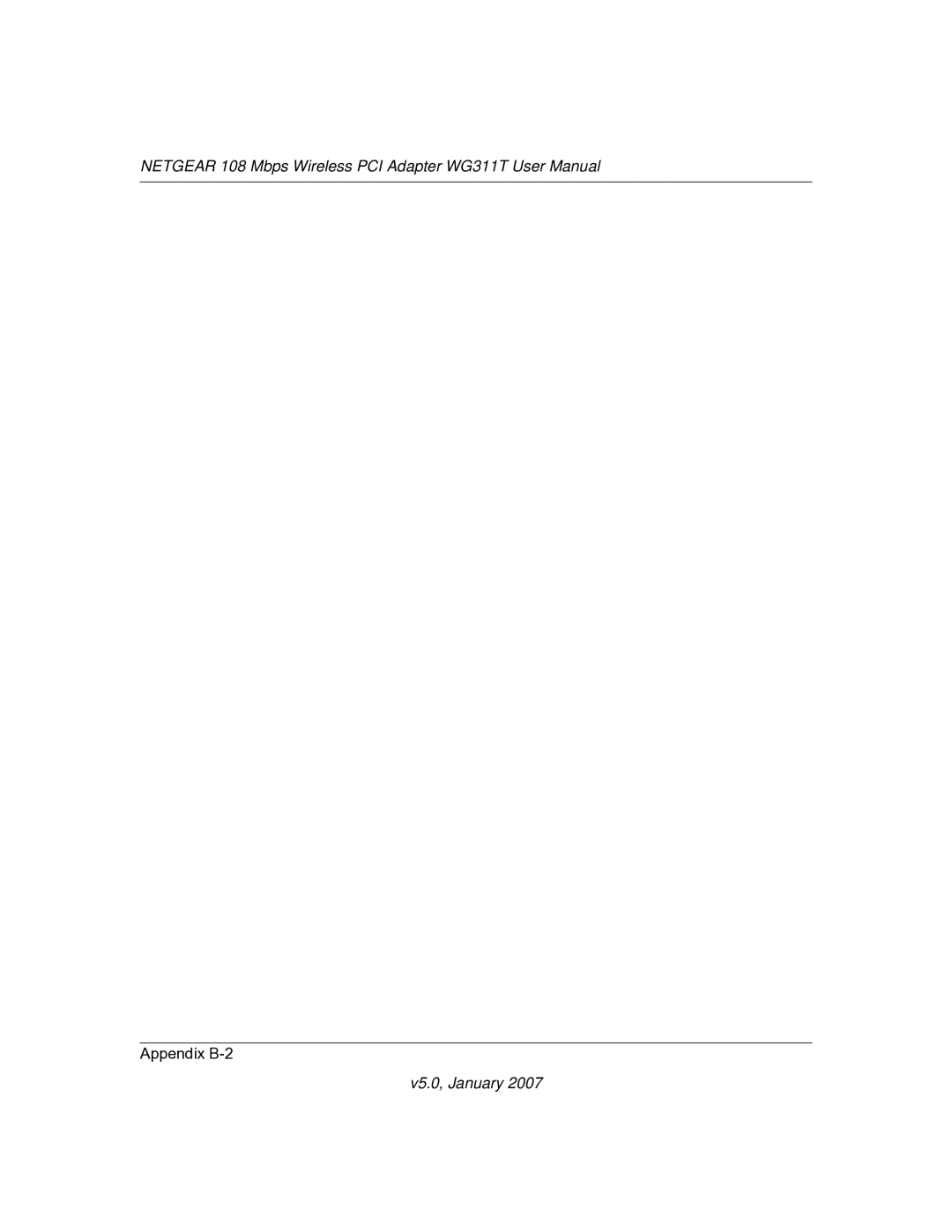 NETGEAR WG311T user manual Appendix B-2 