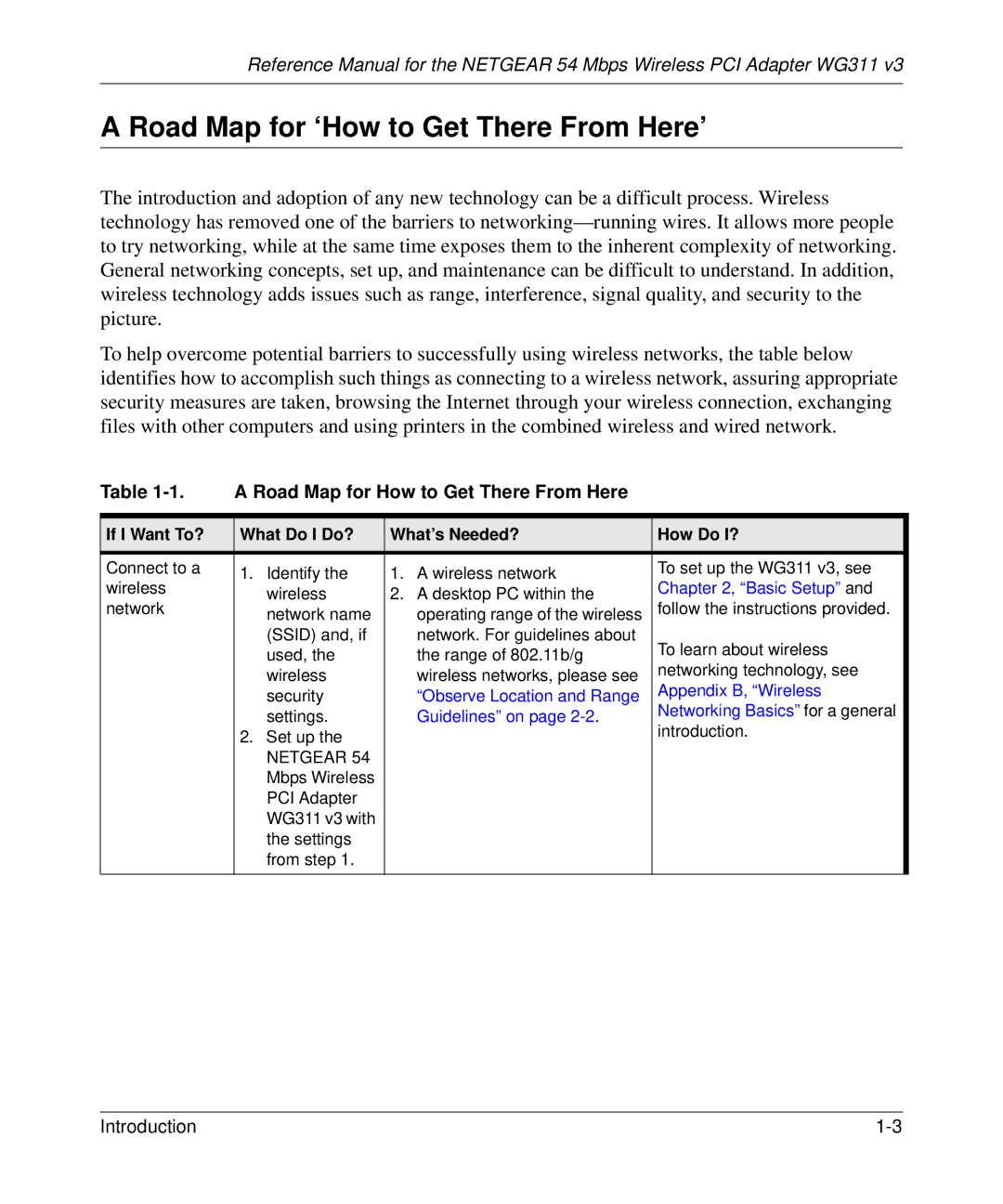 NETGEAR WG311v3 manual Road Map for ‘How to Get There From Here’, Road Map for How to Get There From Here 