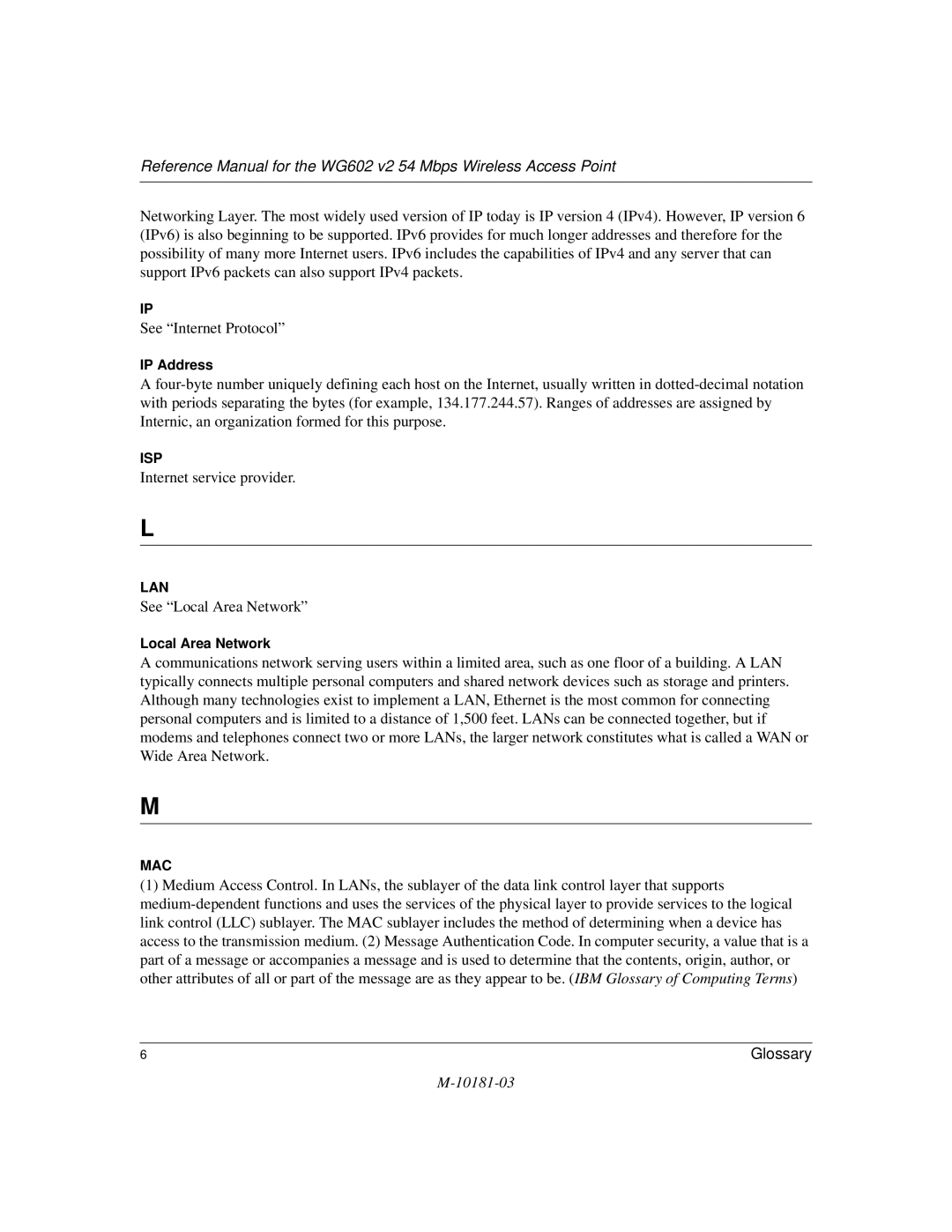 NETGEAR WG602 V2 manual Internet service provider 