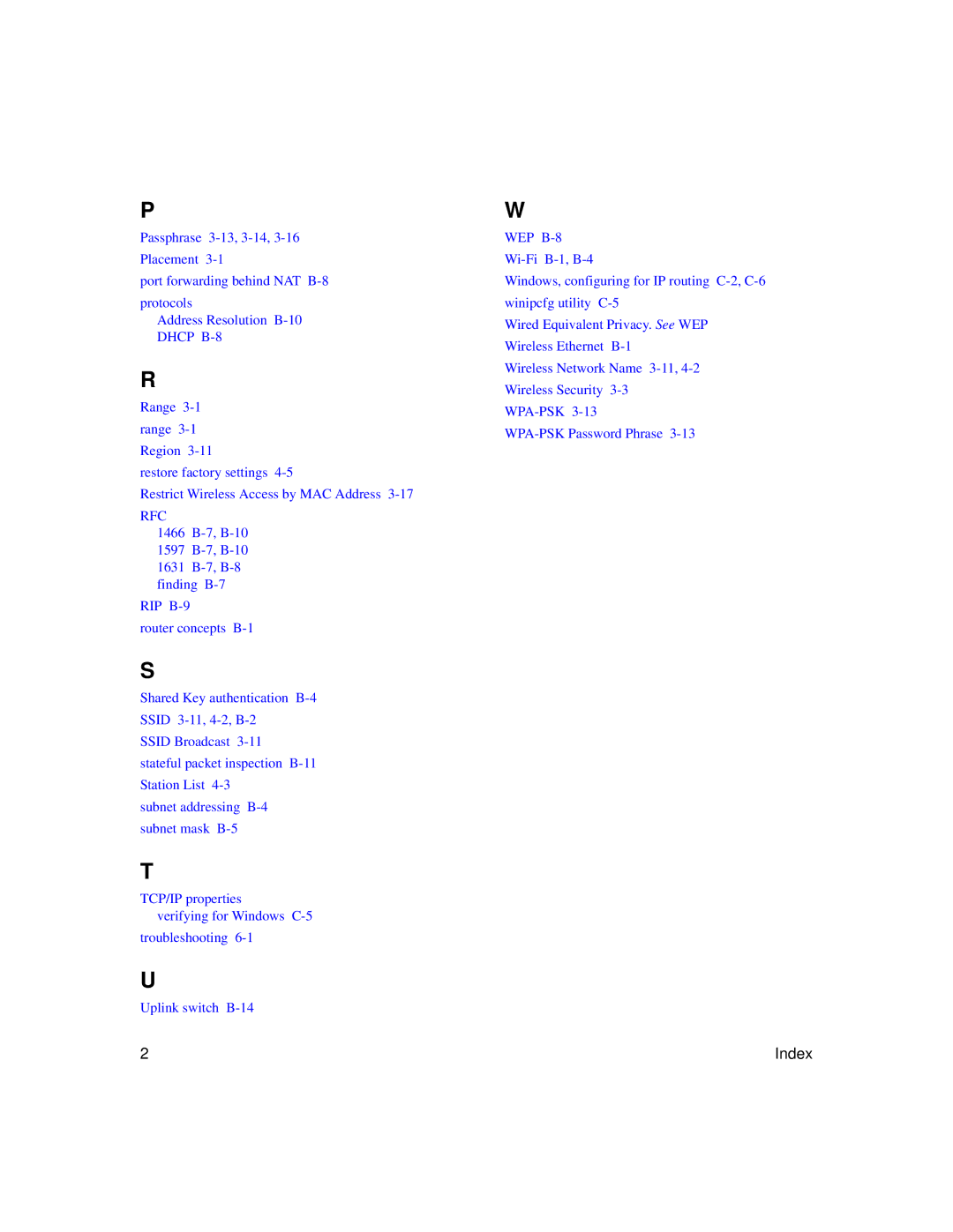 NETGEAR WG602 V2 manual Rfc 