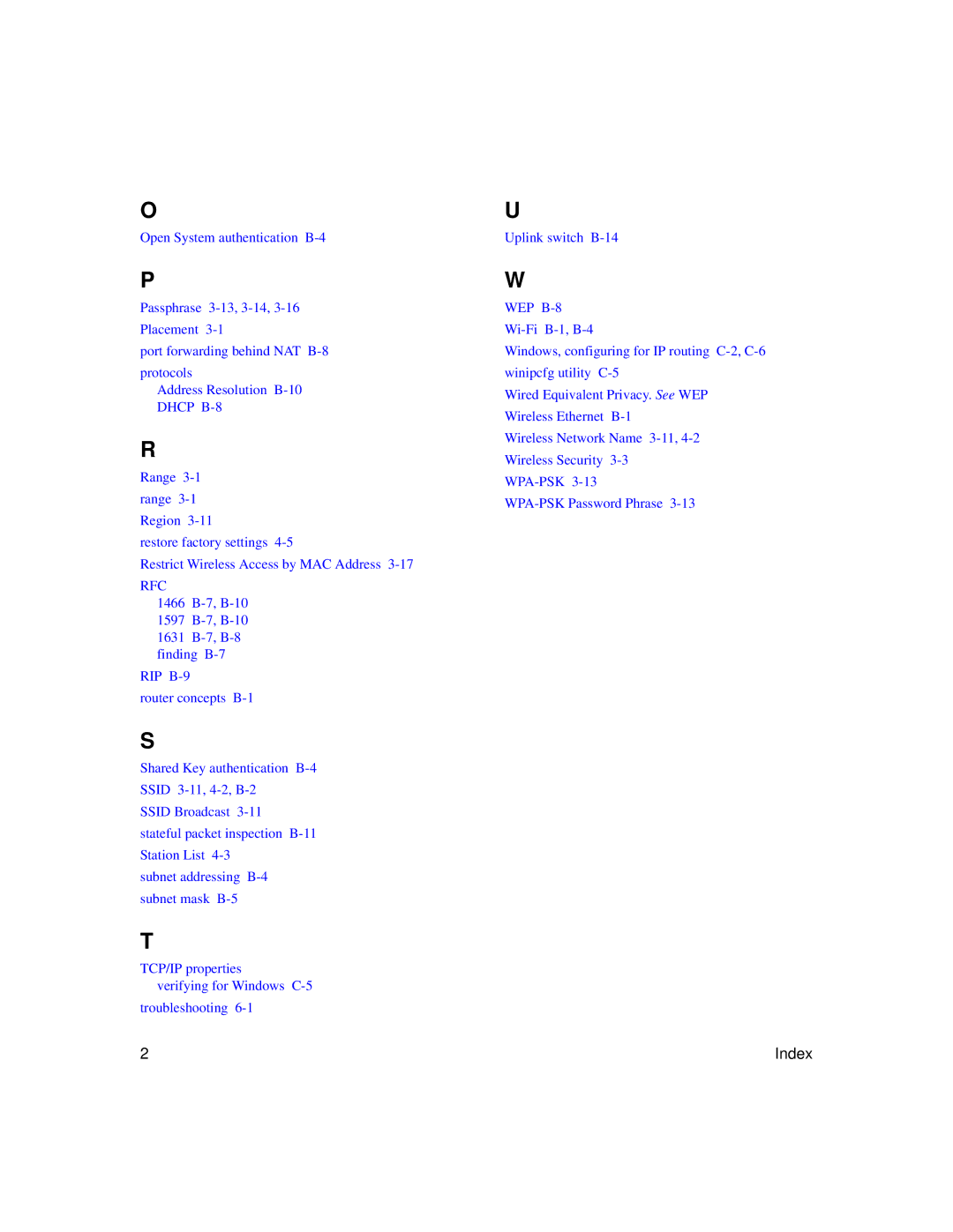 NETGEAR WG602NA manual Rfc 