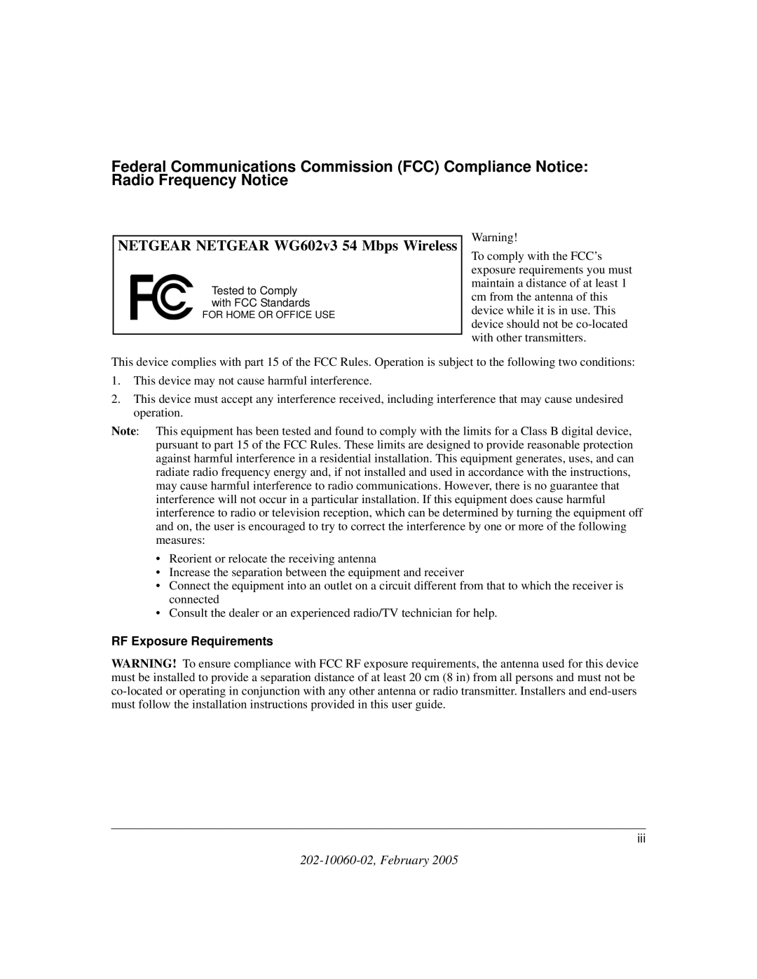 NETGEAR manual Netgear Netgear WG602v3 54 Mbps Wireless 