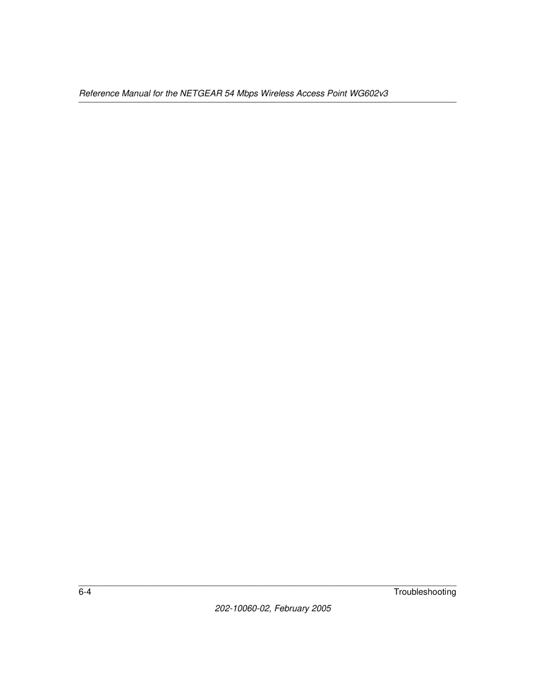 NETGEAR WG602v3 manual 202-10060-02, February 