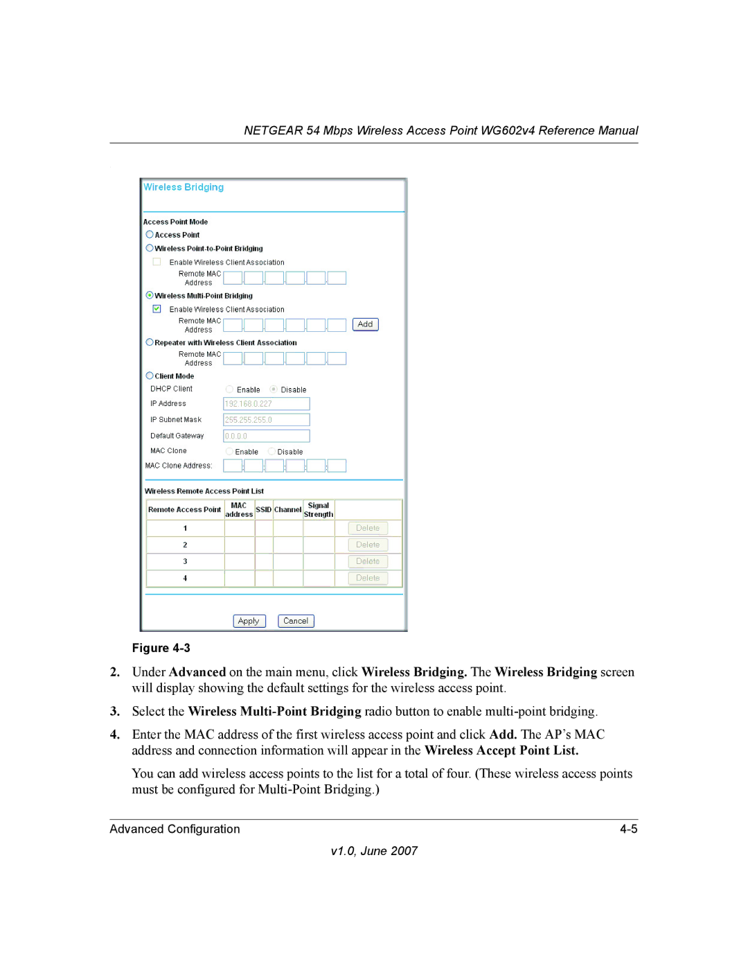 NETGEAR WG602V4 manual V1.0, June 