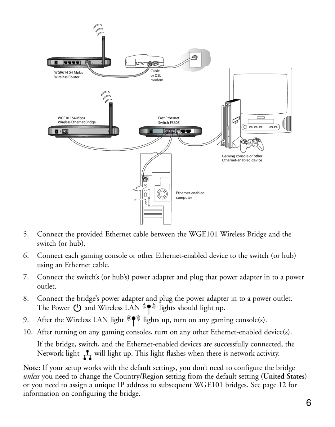 NETGEAR manual WGR614 54 Mpbs Wireless Router WGE101 54 Mbps 