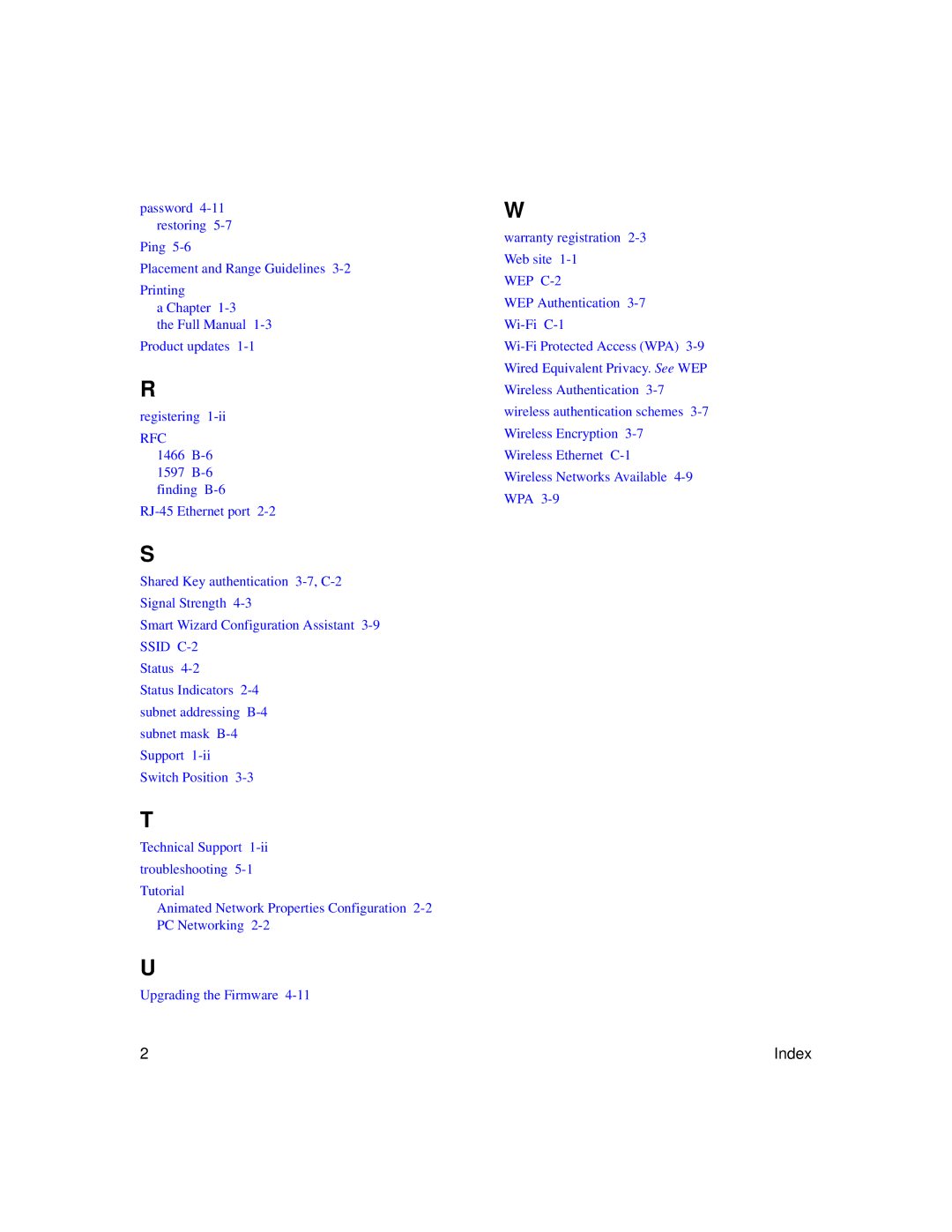 NETGEAR WGE111 user manual Rfc 