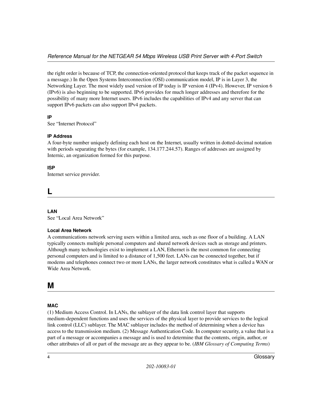 NETGEAR WGPS606 manual Internet service provider 