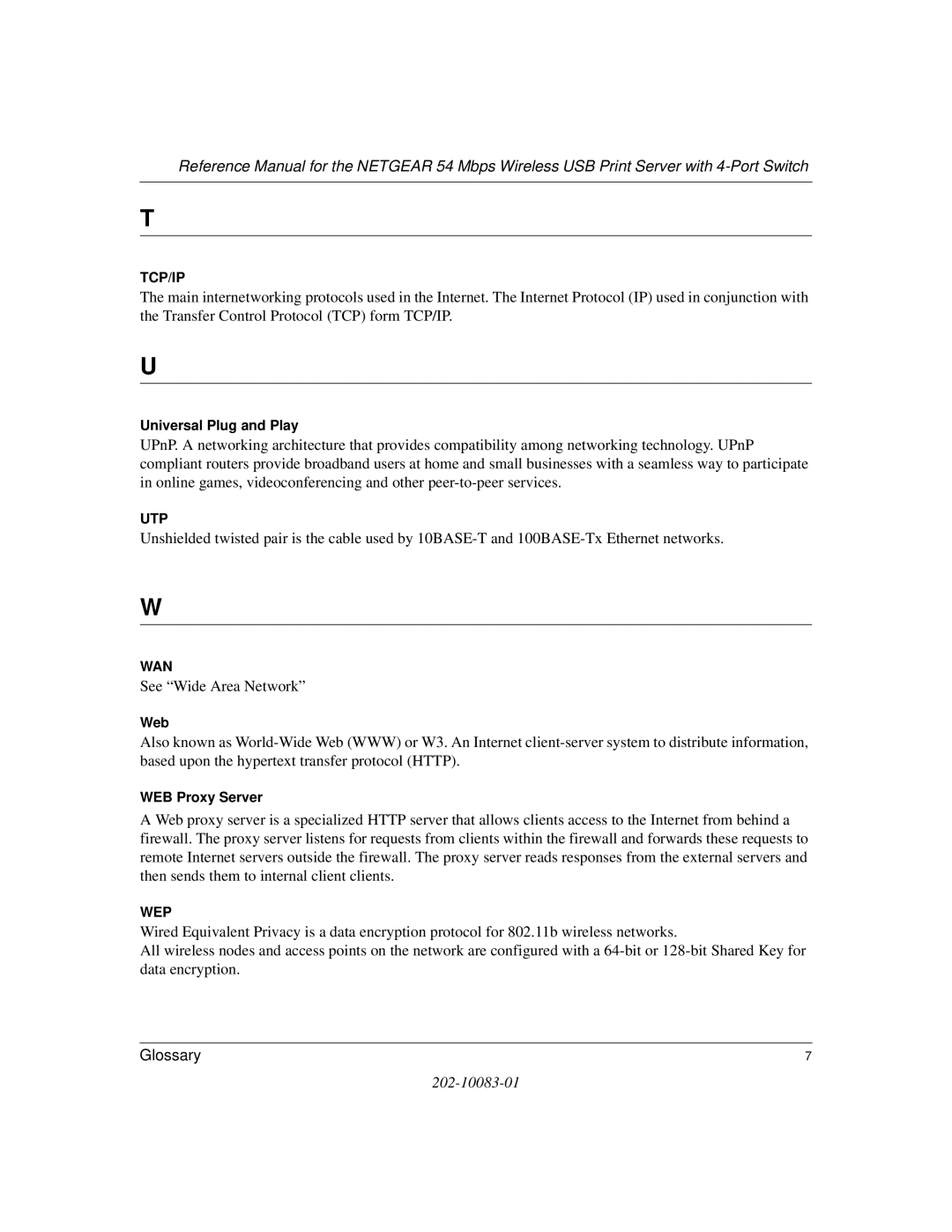 NETGEAR WGPS606 manual See Wide Area Network 