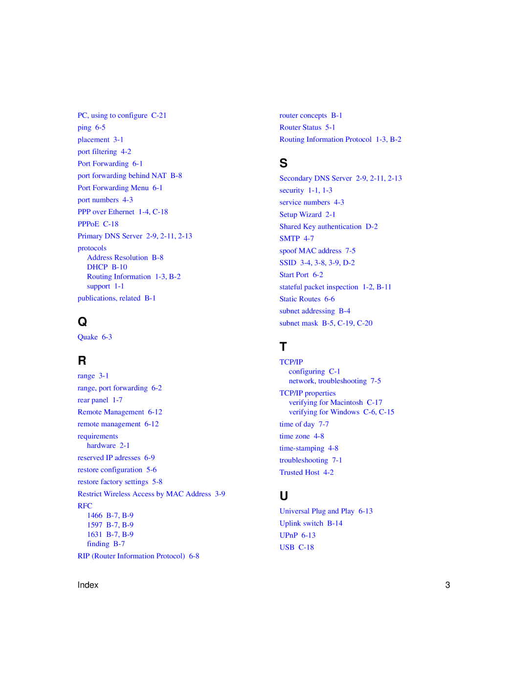 NETGEAR WGR614 v4 manual Rfc 