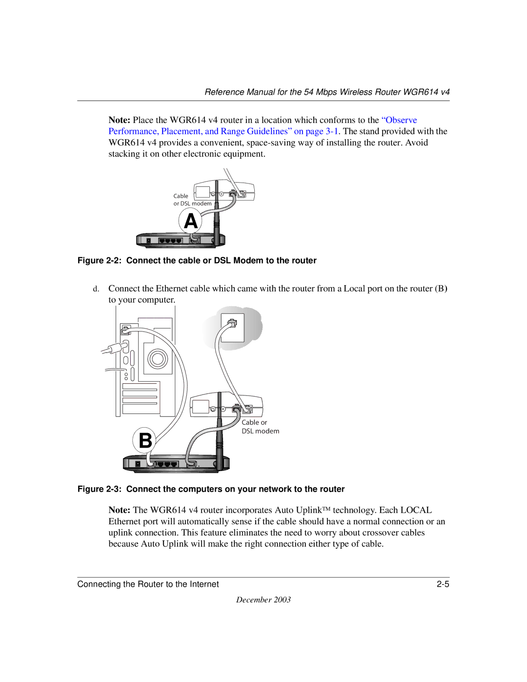 NETGEAR WGR614 v4 manual Router 