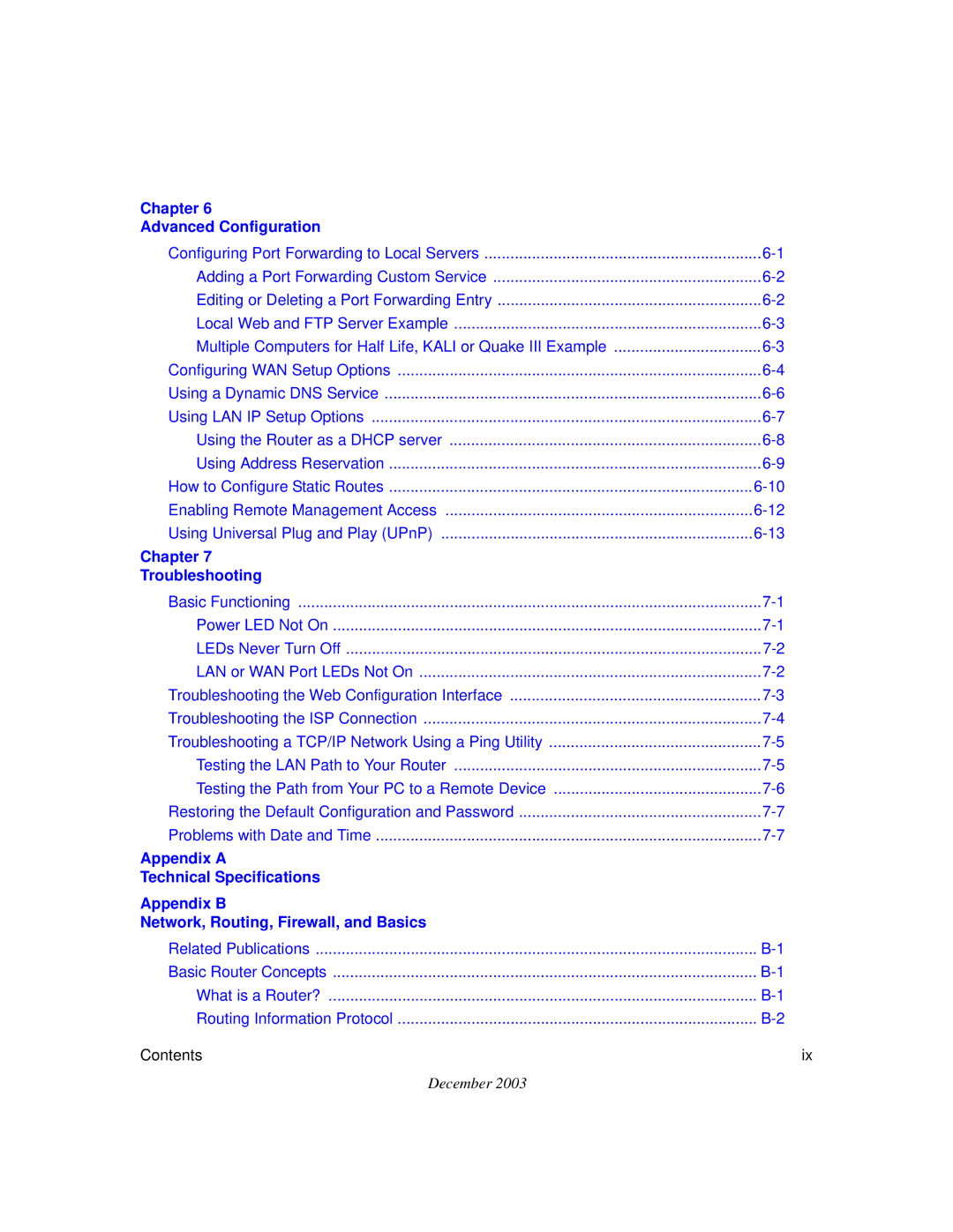 NETGEAR WGR614 v4 manual Chapter Advanced Configuration 