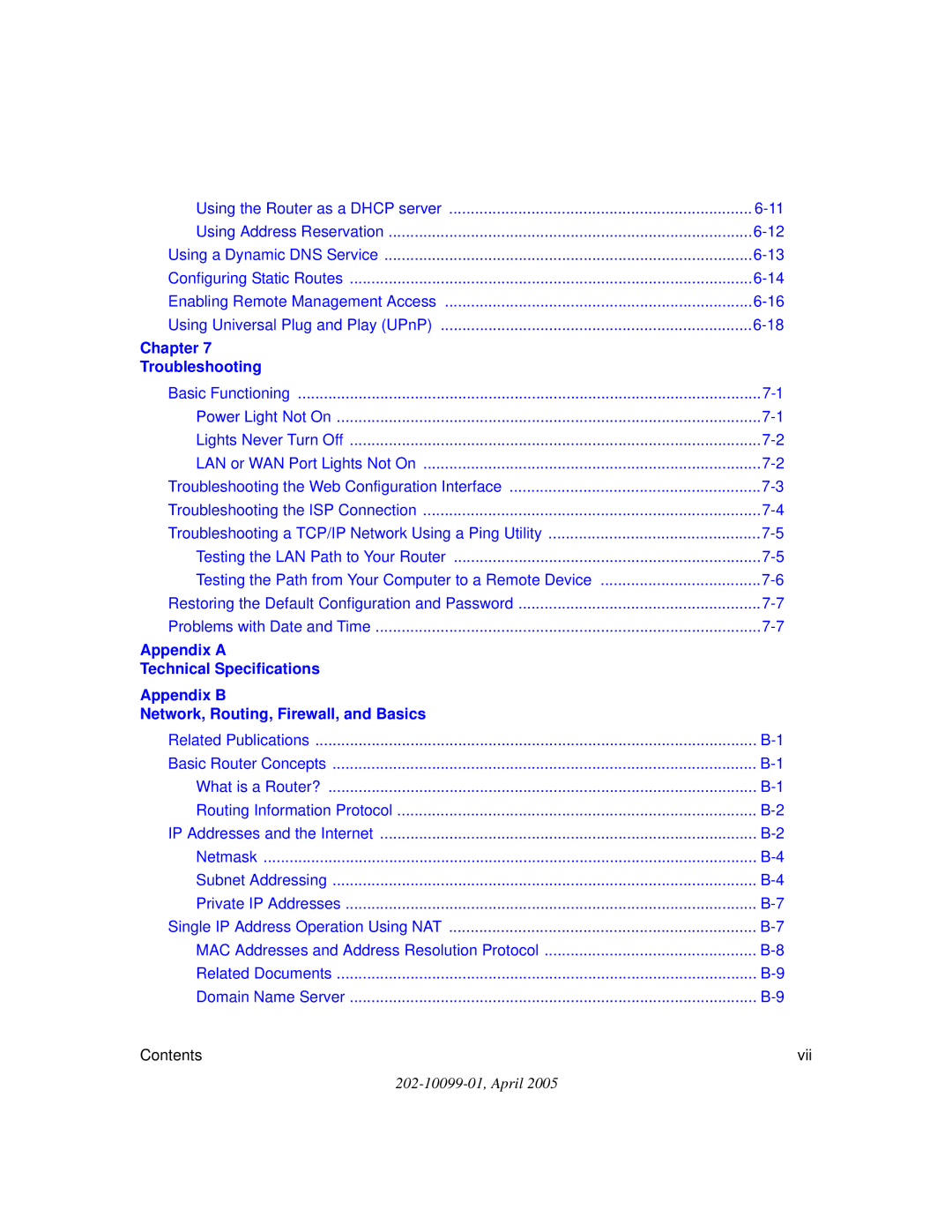 NETGEAR WGR614 v6 manual Troubleshooting 