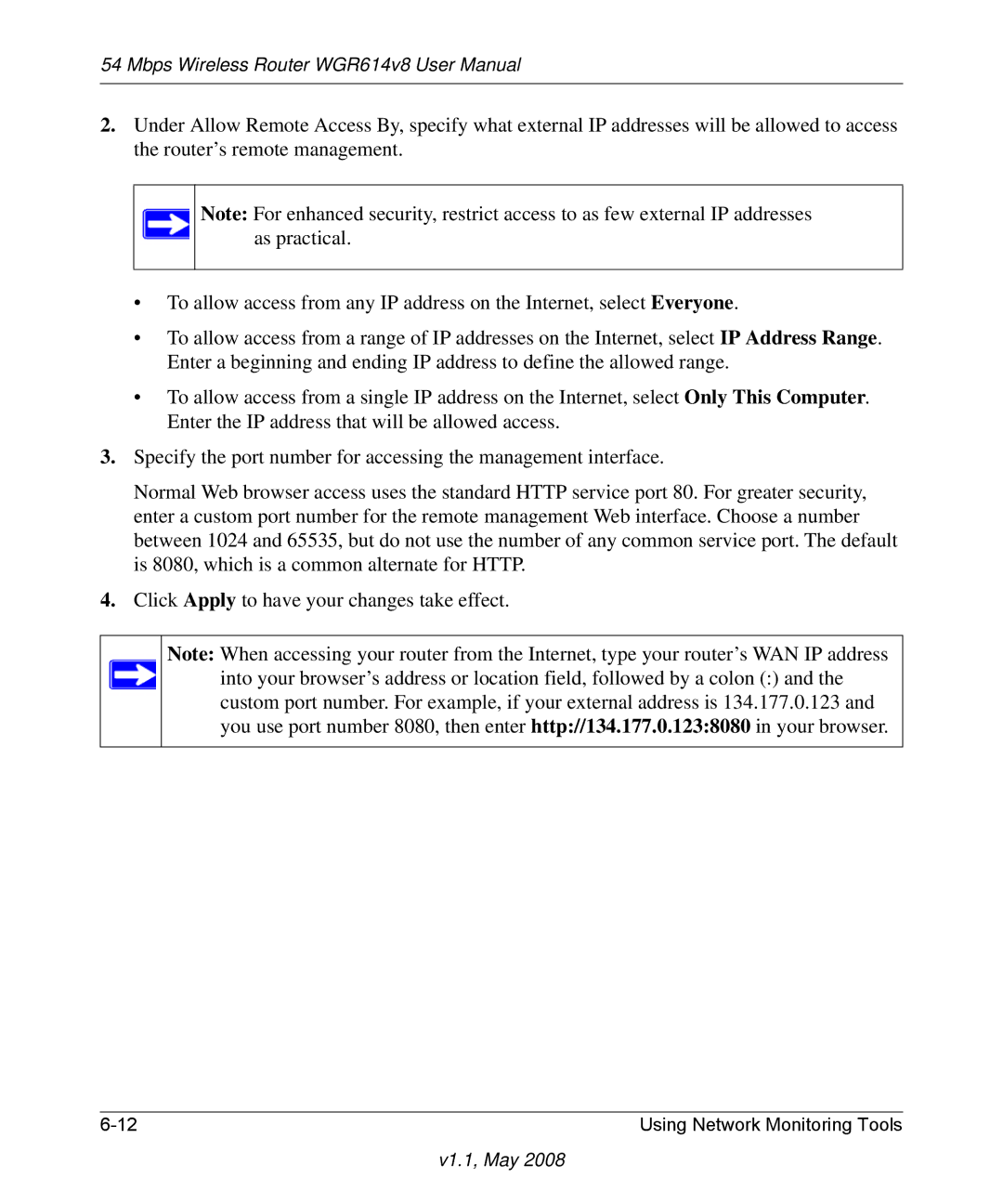 NETGEAR WGR614 v8 manual V1.1, May 