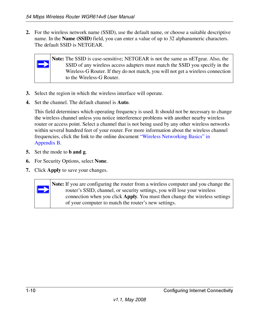 NETGEAR WGR614 v8 manual V1.1, May 