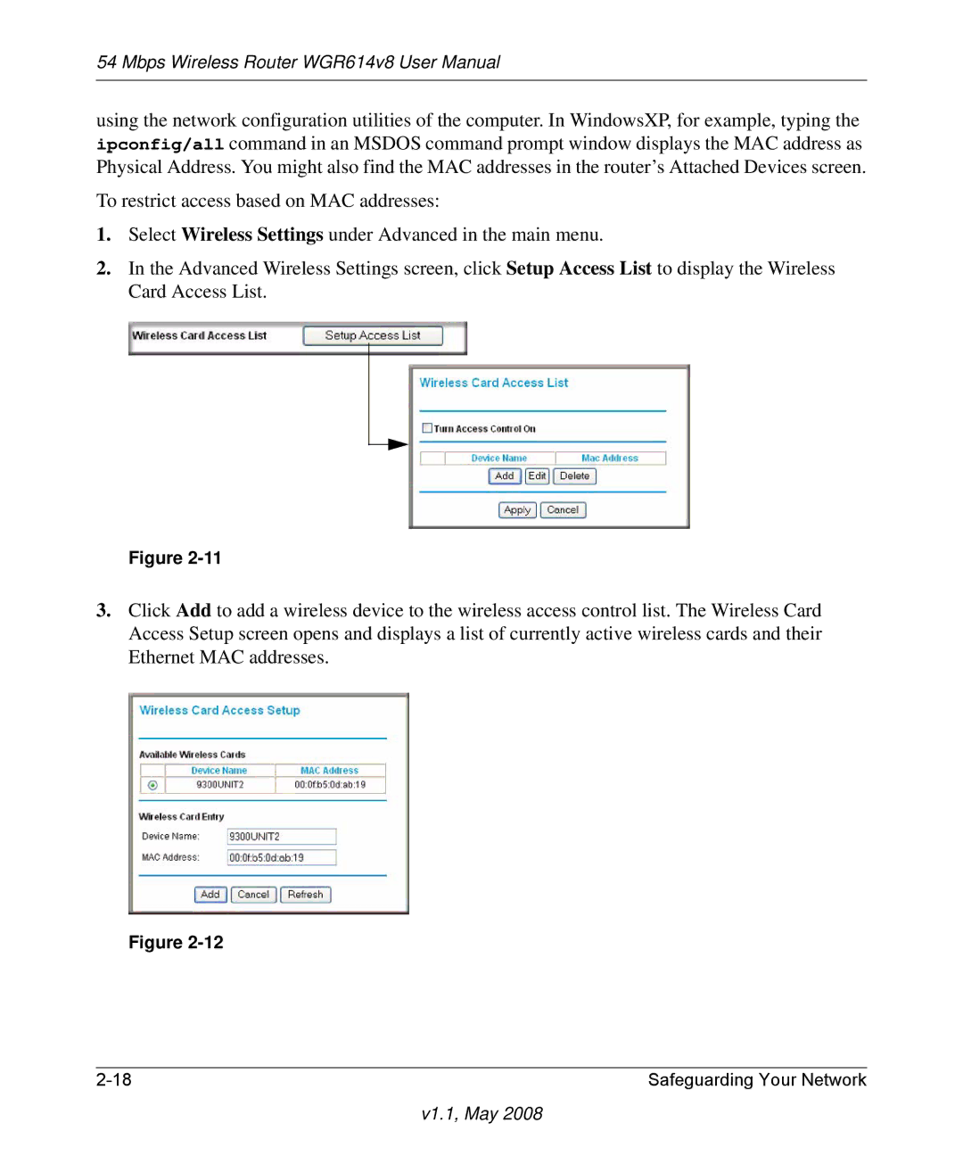 NETGEAR WGR614 v8 manual V1.1, May 