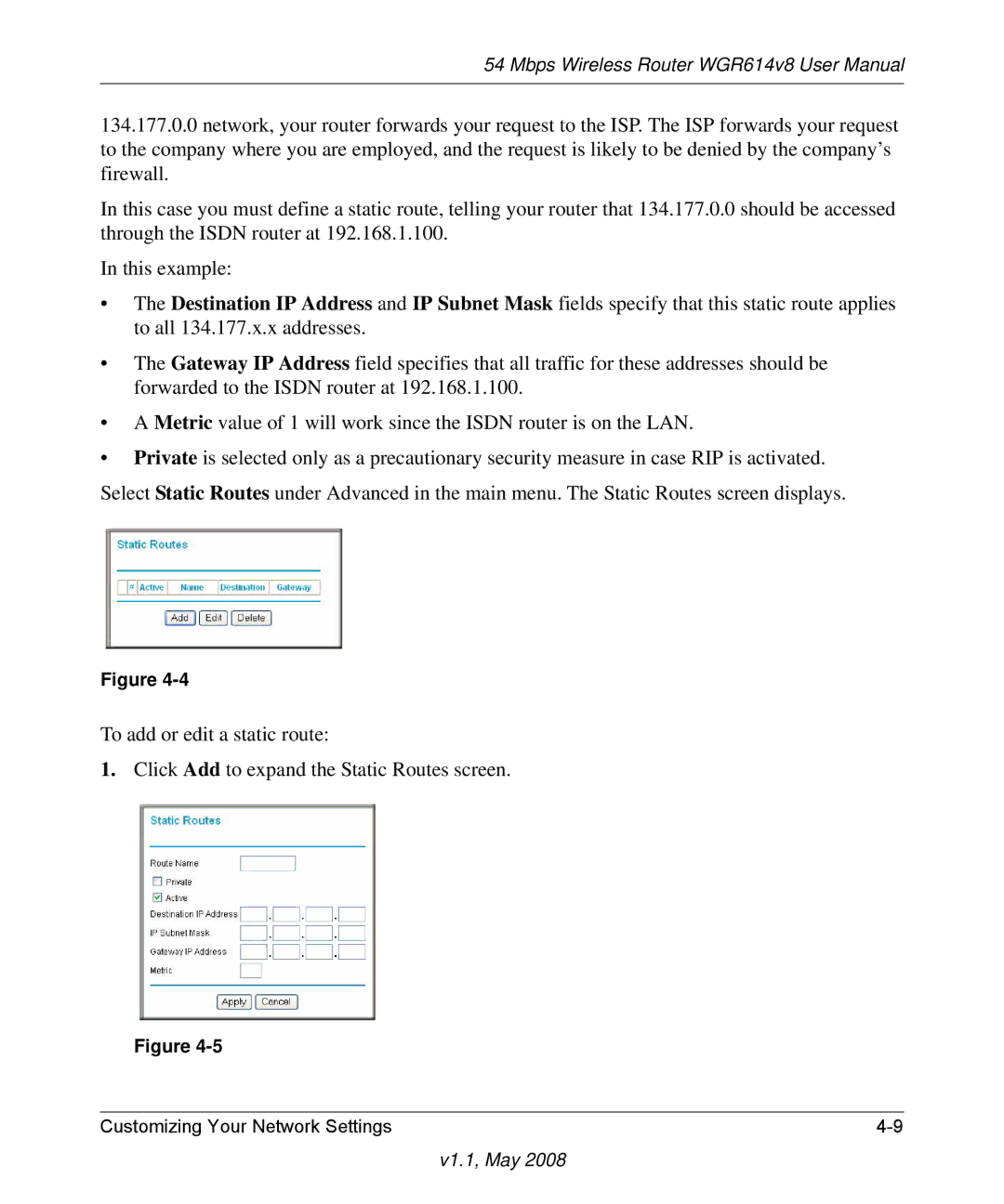 NETGEAR WGR614 v8 manual V1.1, May 