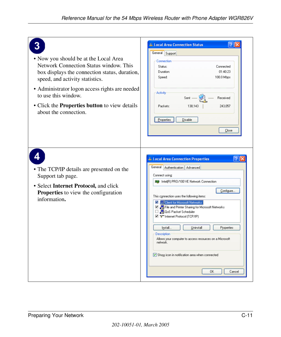 NETGEAR WGR826V manual Preparing Your Network 