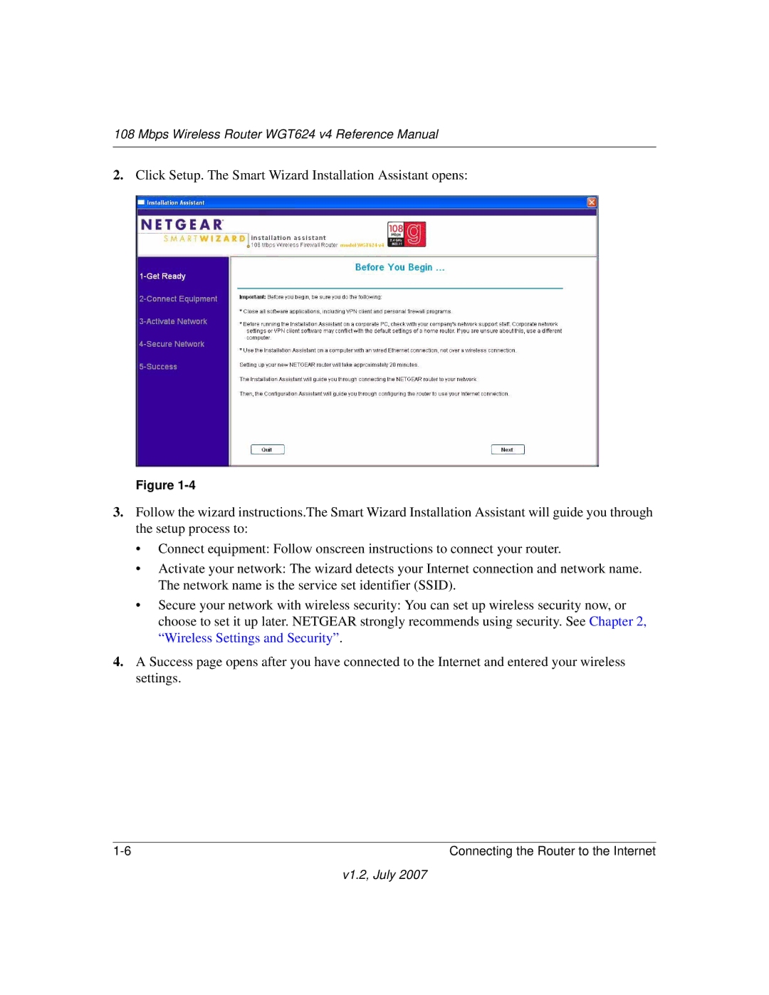 NETGEAR manual Mbps Wireless Router WGT624 v4 Reference Manual 