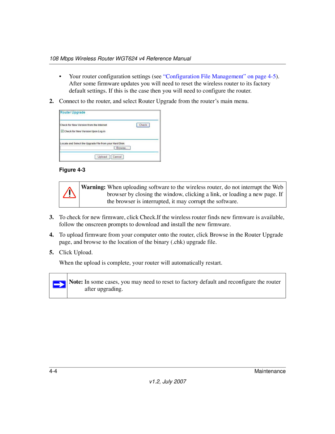 NETGEAR manual Mbps Wireless Router WGT624 v4 Reference Manual 