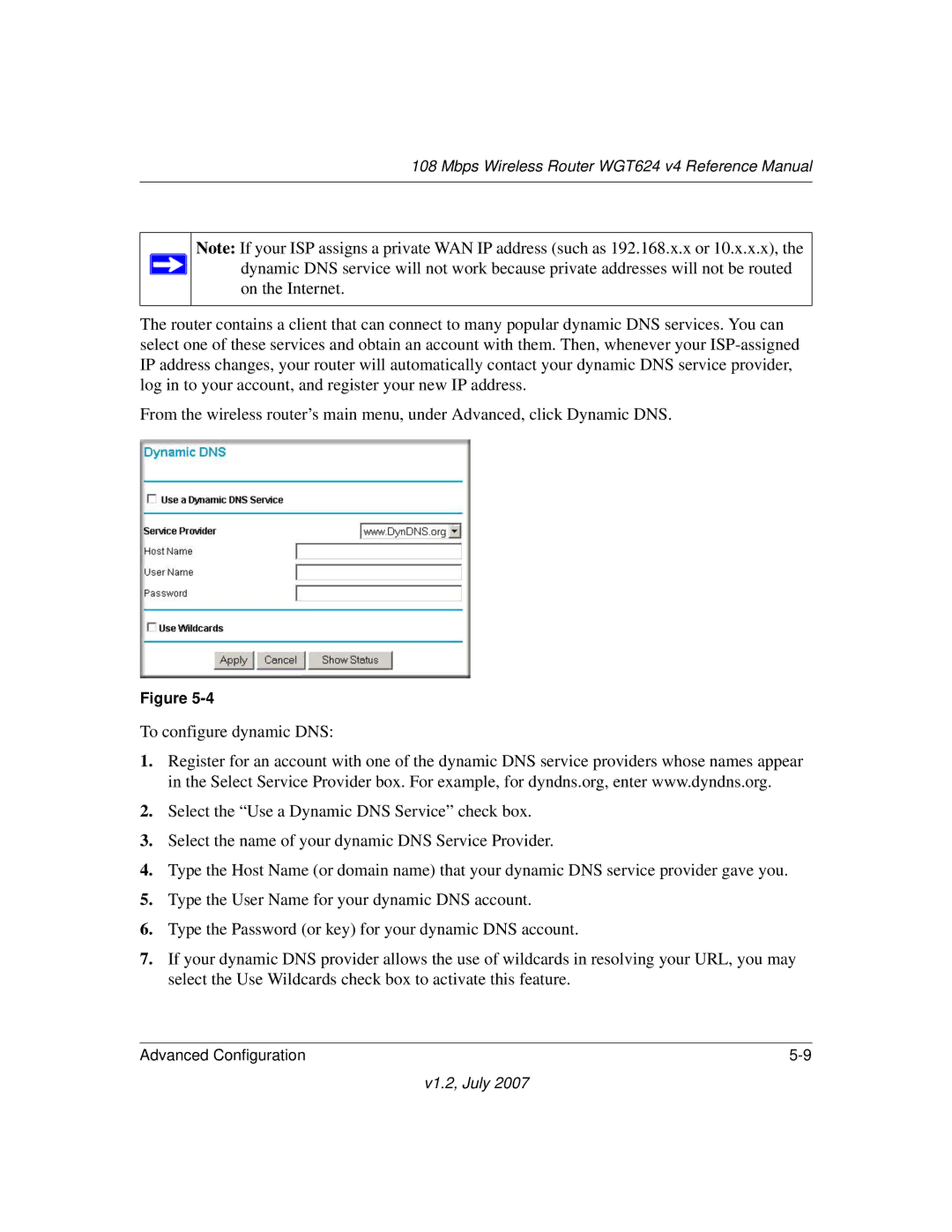 NETGEAR manual Mbps Wireless Router WGT624 v4 Reference Manual 