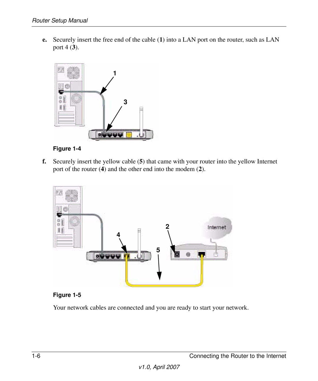 NETGEAR WGT624v4 manual Router Setup Manual 