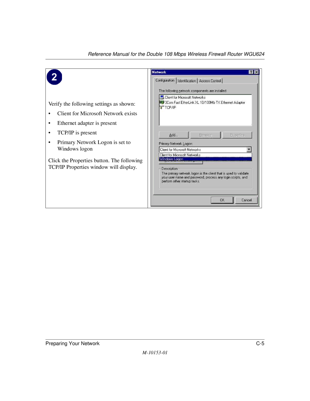 NETGEAR WGU624 manual Preparing Your Network 