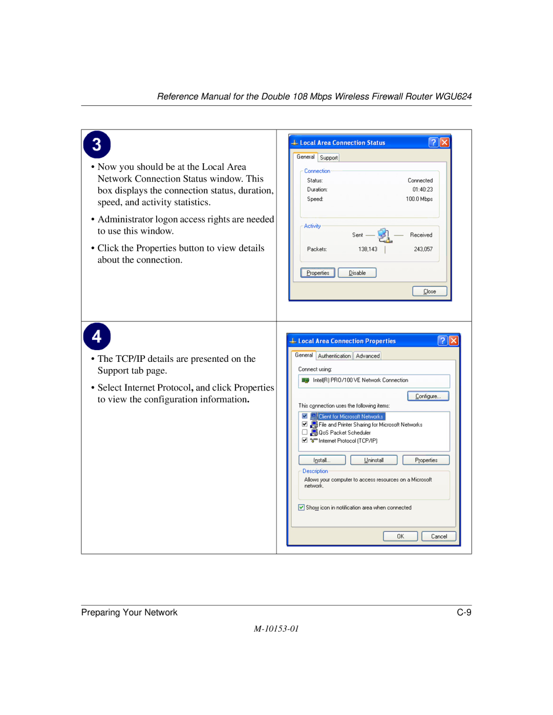 NETGEAR WGU624 manual Preparing Your Network 