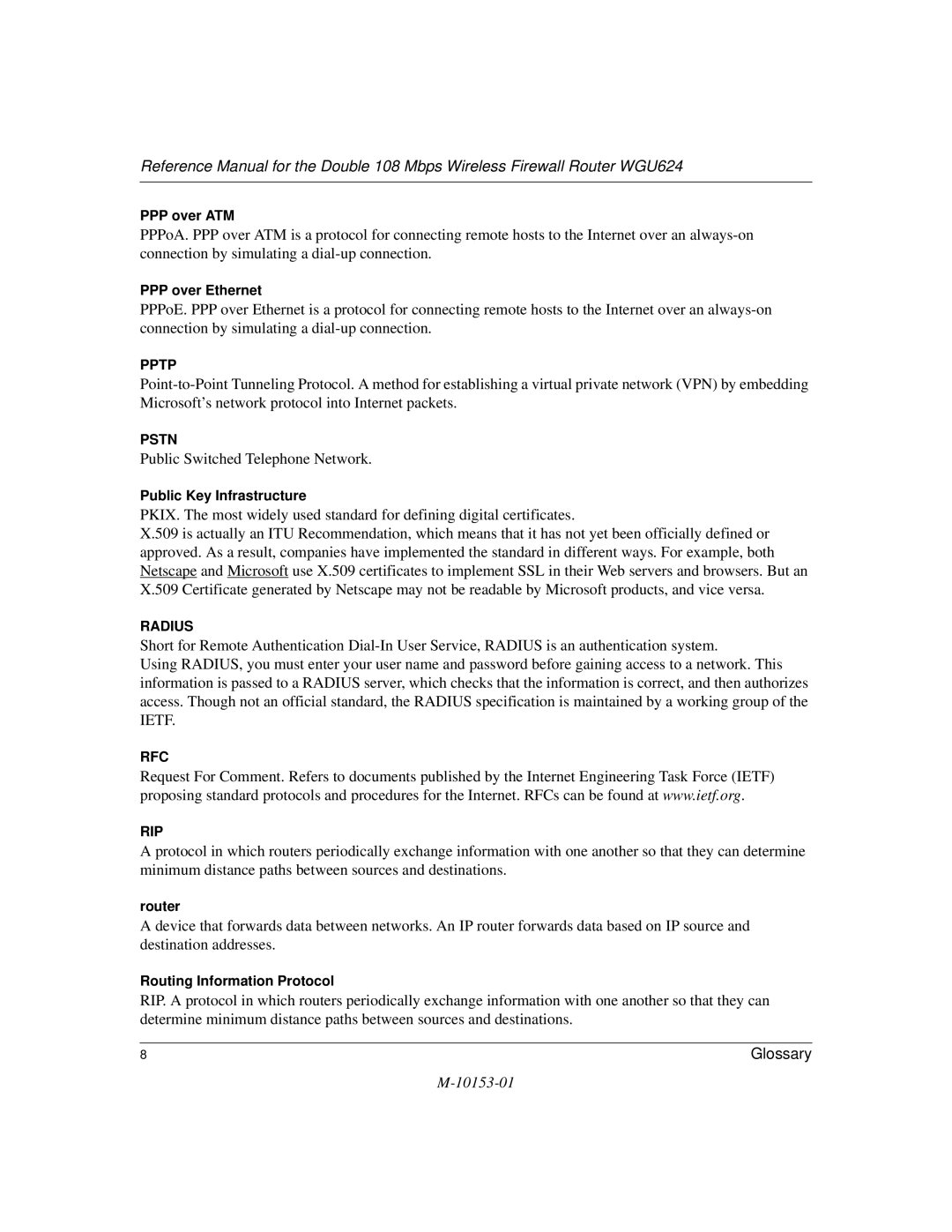 NETGEAR WGU624 manual Public Switched Telephone Network 