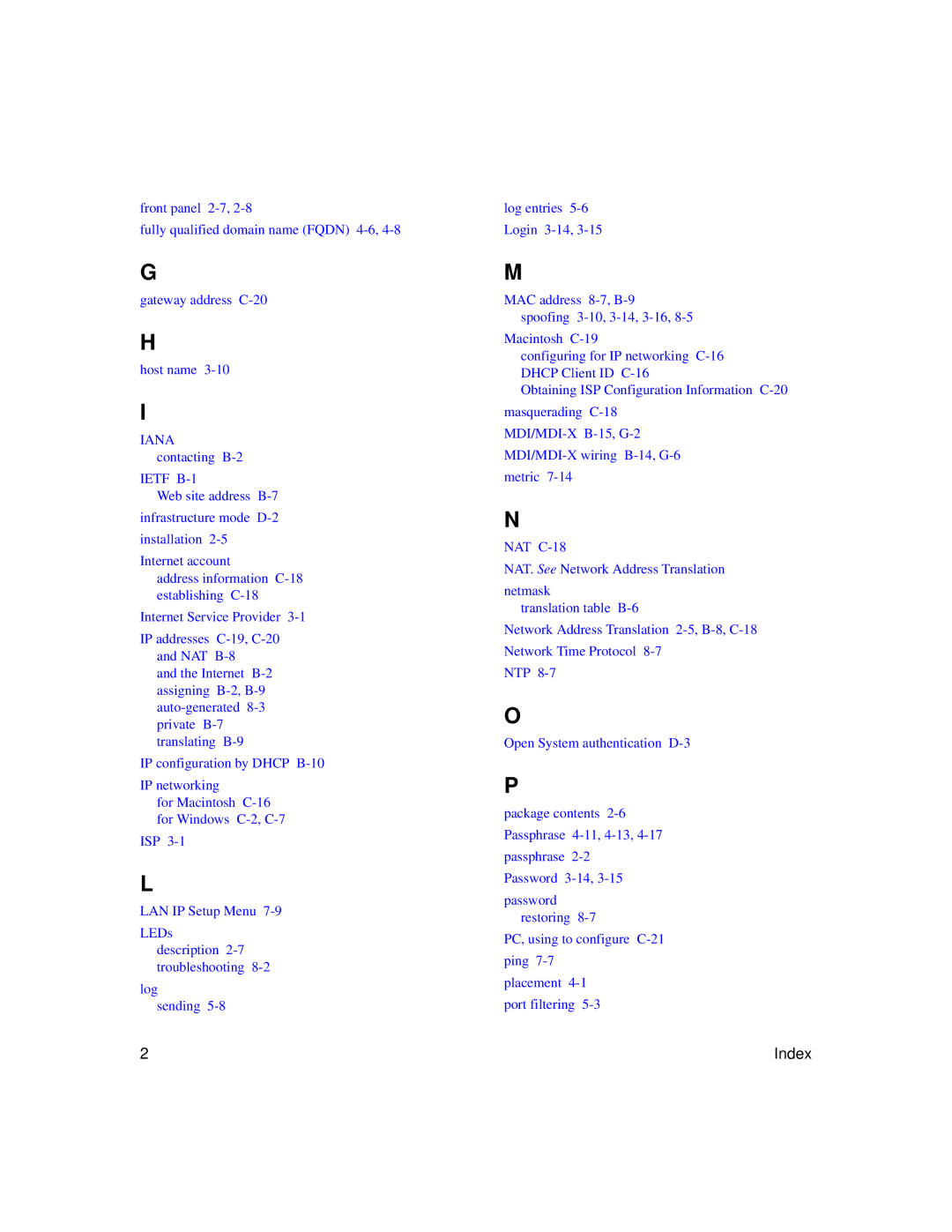 NETGEAR WGU624 manual Ietf B-1 