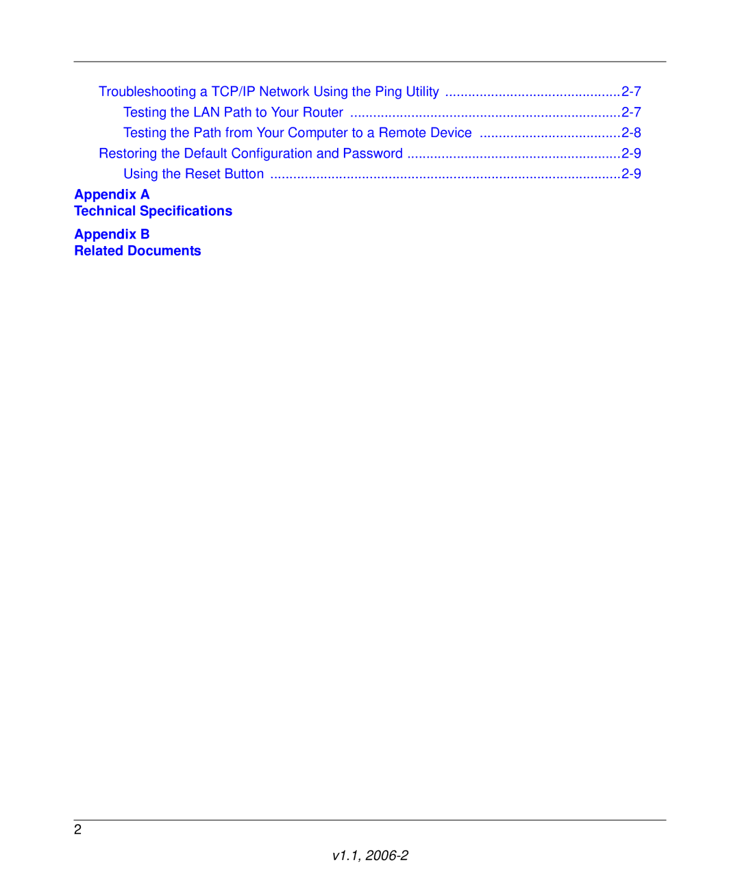 NETGEAR Wireless ADSL Modem Router manual Using the Reset Button 