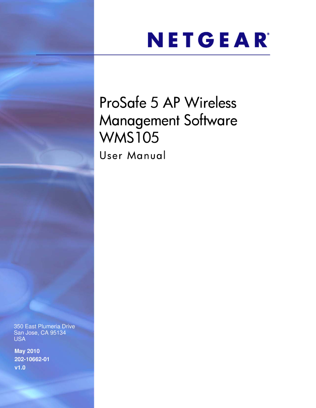 NETGEAR WMS105-10000S user manual ProSafe 5 AP Wireless Management Software WMS105 