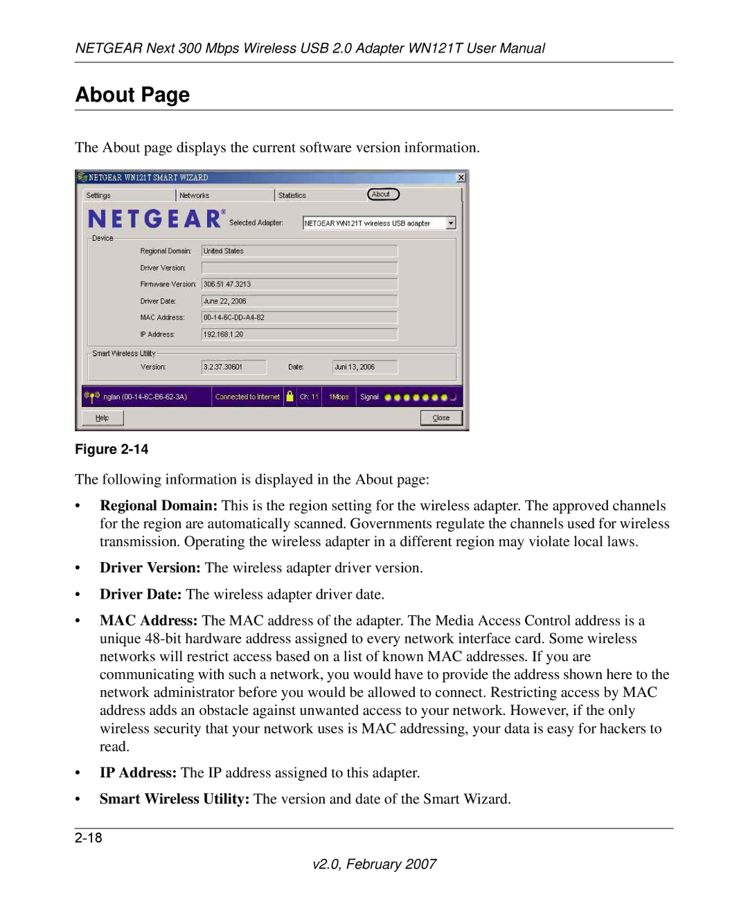 NETGEAR WN121T user manual About 