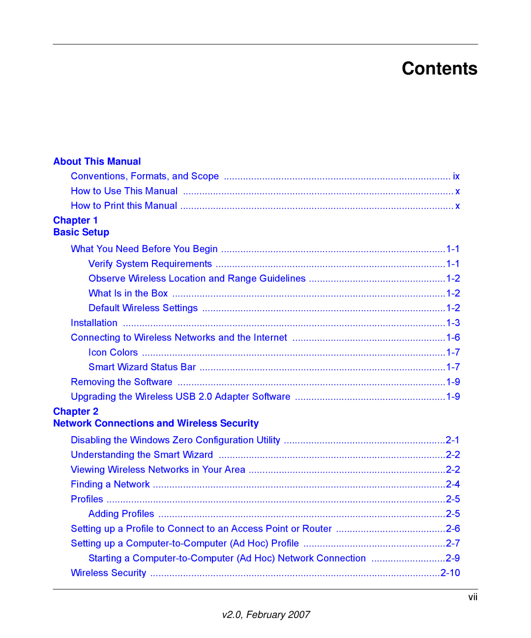 NETGEAR WN121T user manual Contents 