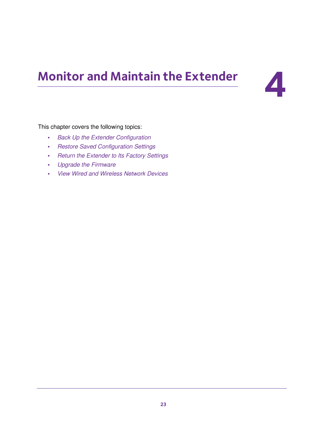 NETGEAR wn3000rp user manual Monitor and Maintain the Extender 