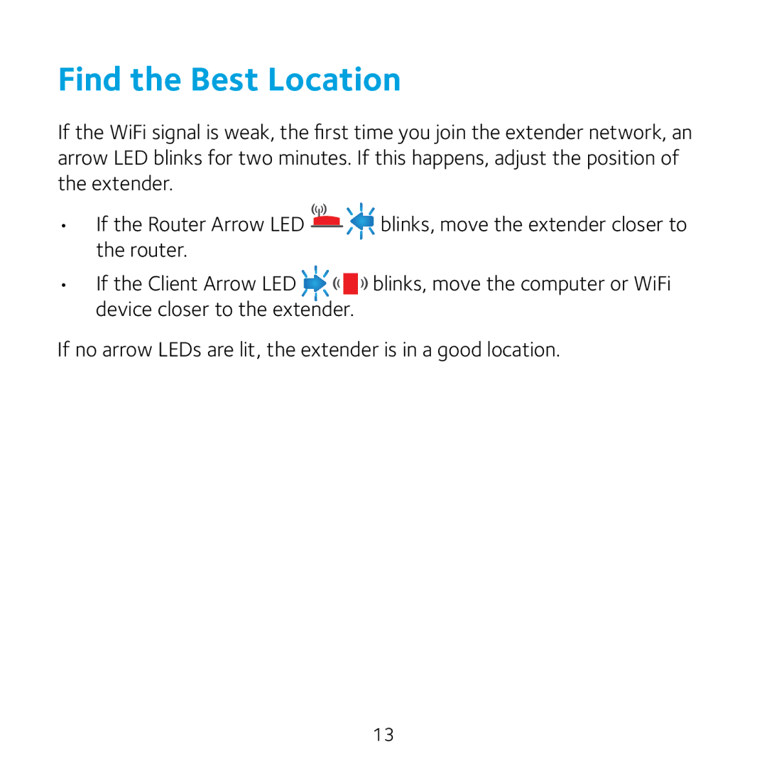 NETGEAR WN3100RP manual Find the Best Location 