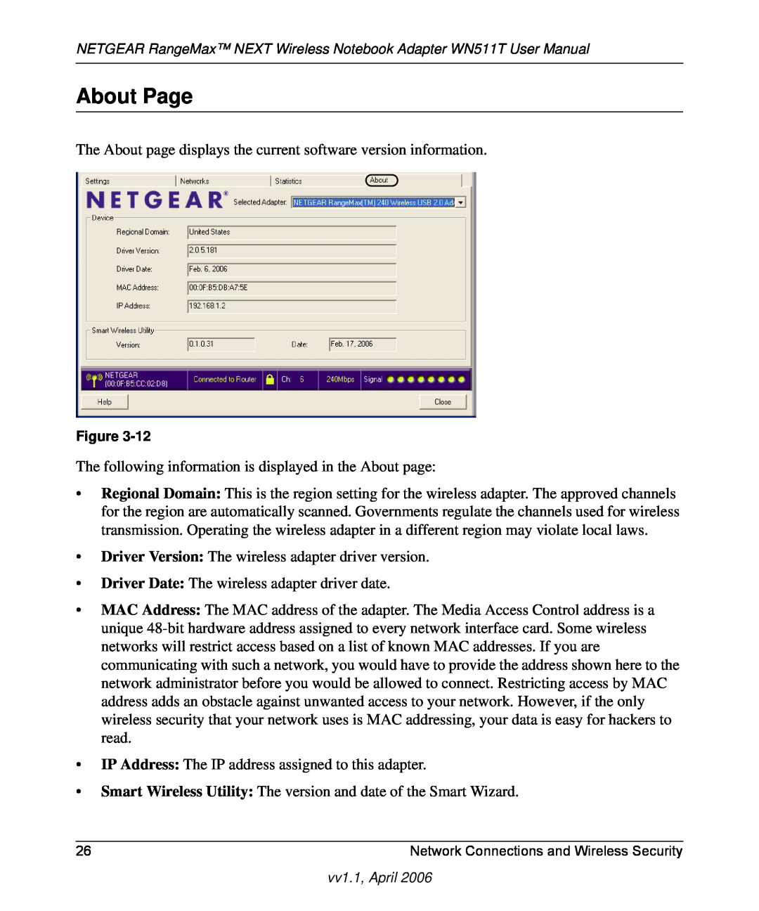 NETGEAR WN511T user manual About Page 
