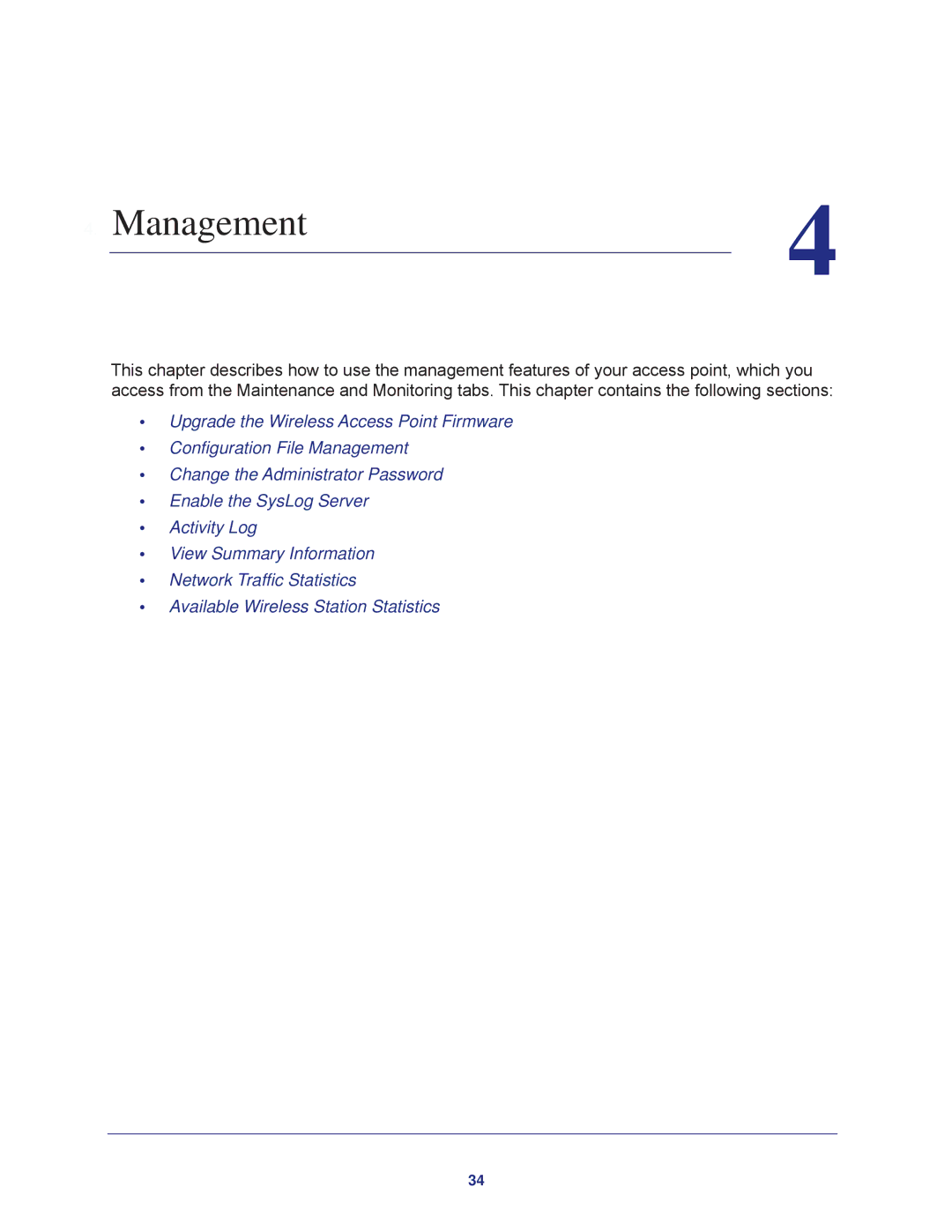 NETGEAR WN604 user manual Management 