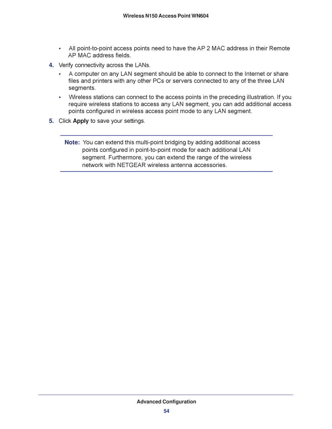 NETGEAR user manual Wireless N150 Access Point WN604 