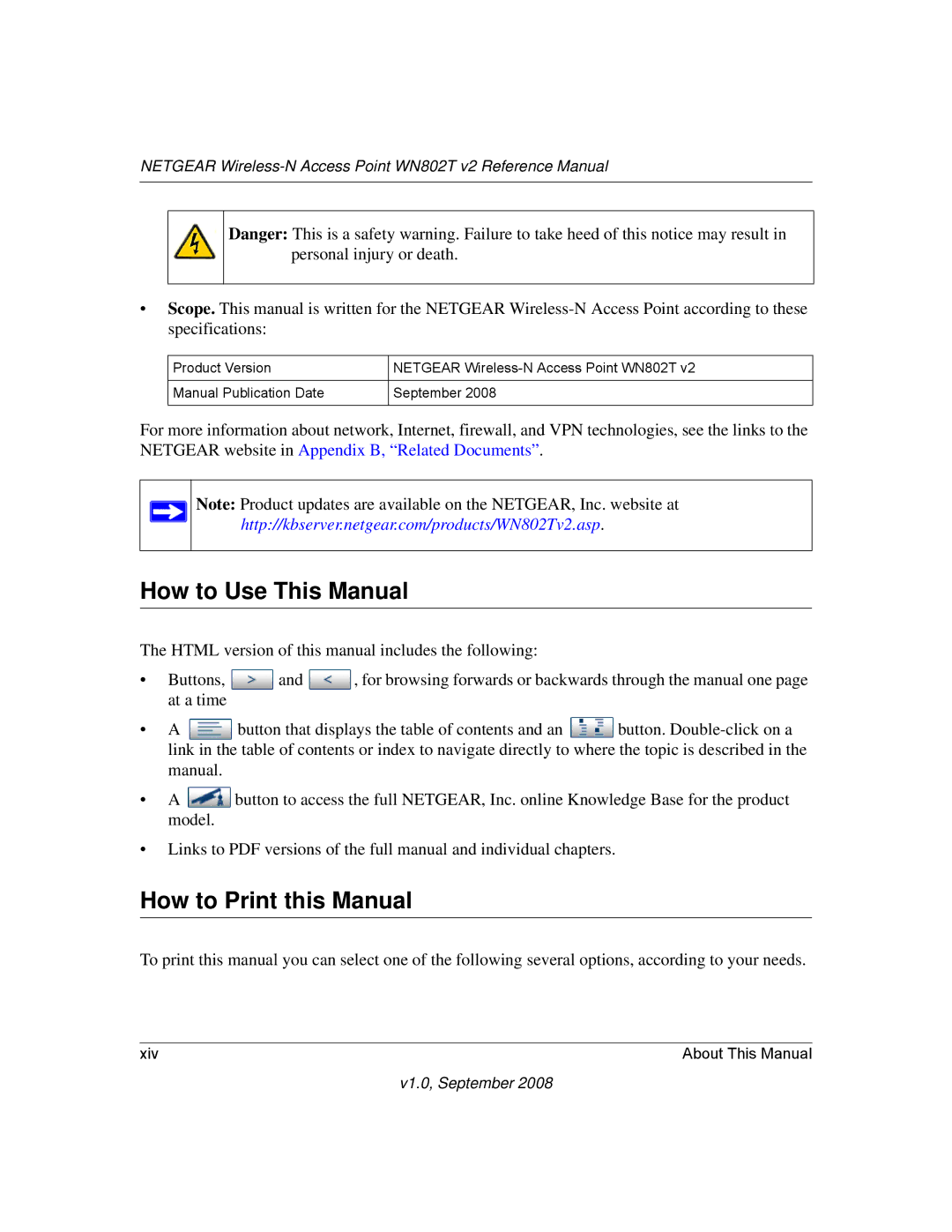 NETGEAR WN802T manual How to Use This Manual, How to Print this Manual 