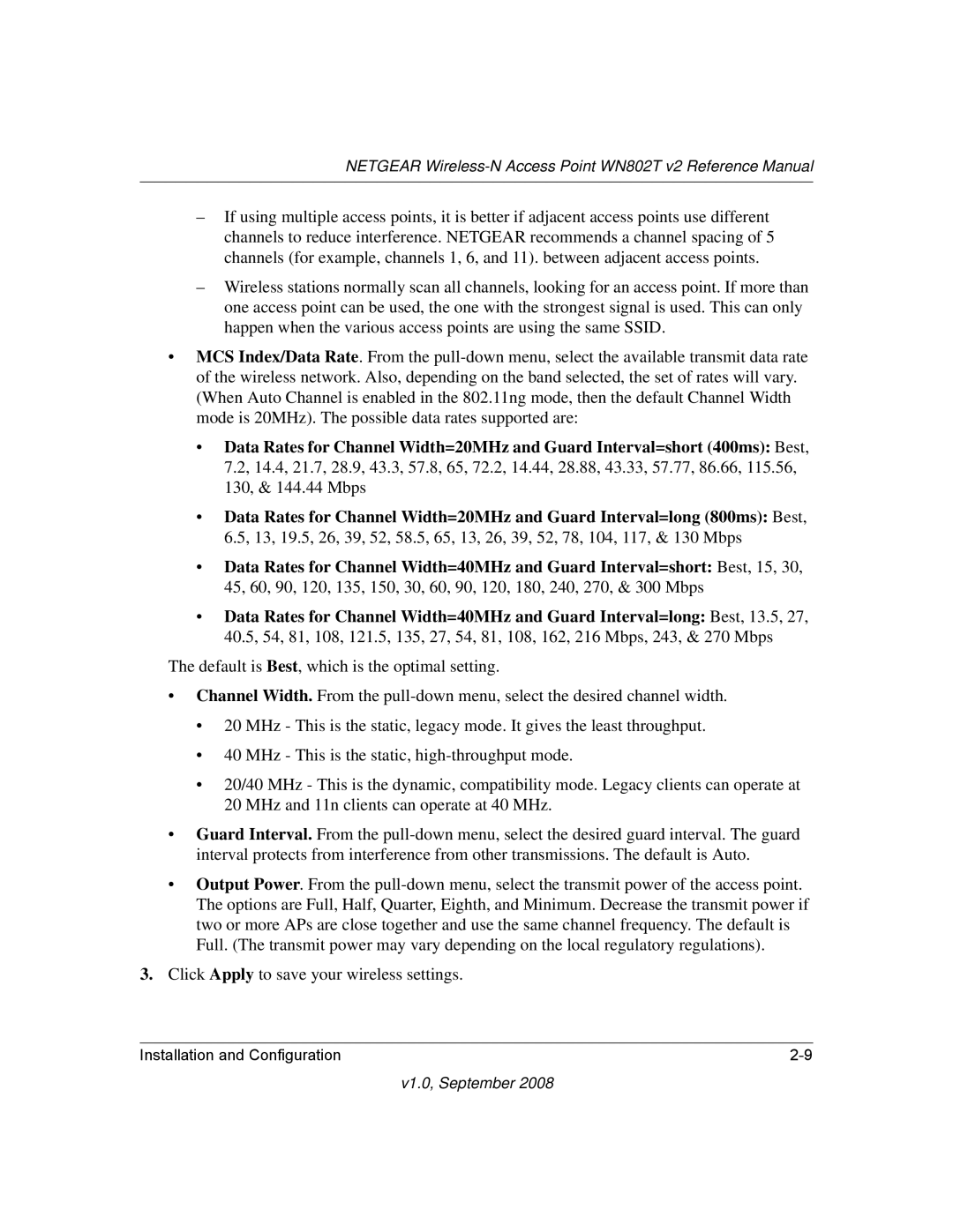 NETGEAR manual Netgear Wireless-N Access Point WN802T v2 Reference Manual 